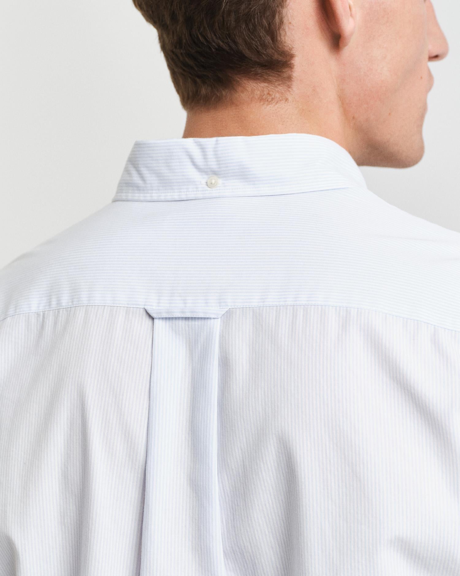 Reg Classic Poplin Banker Shirt Light Blue