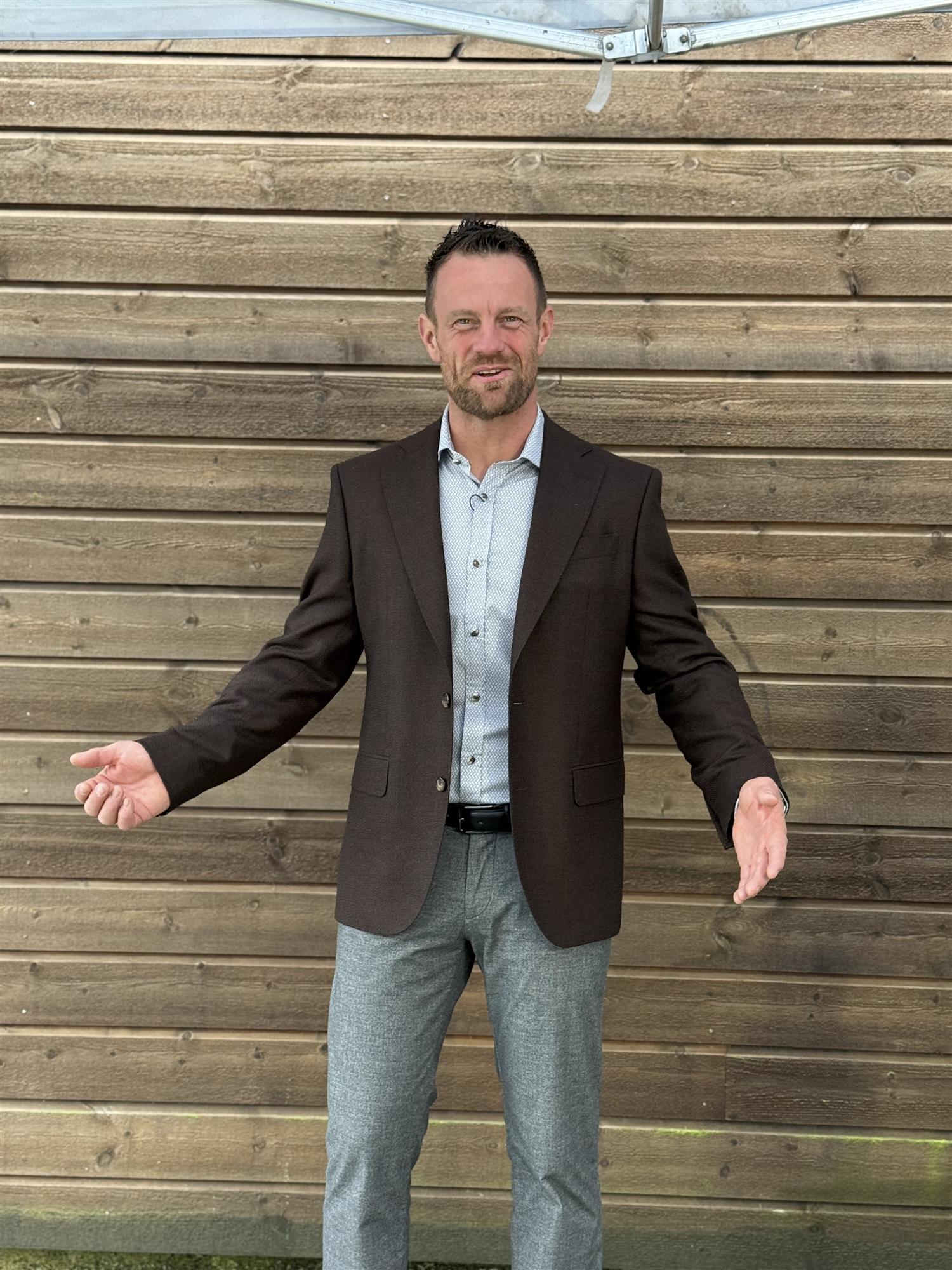 6135 Hopsack - Star Napoli Dark brown