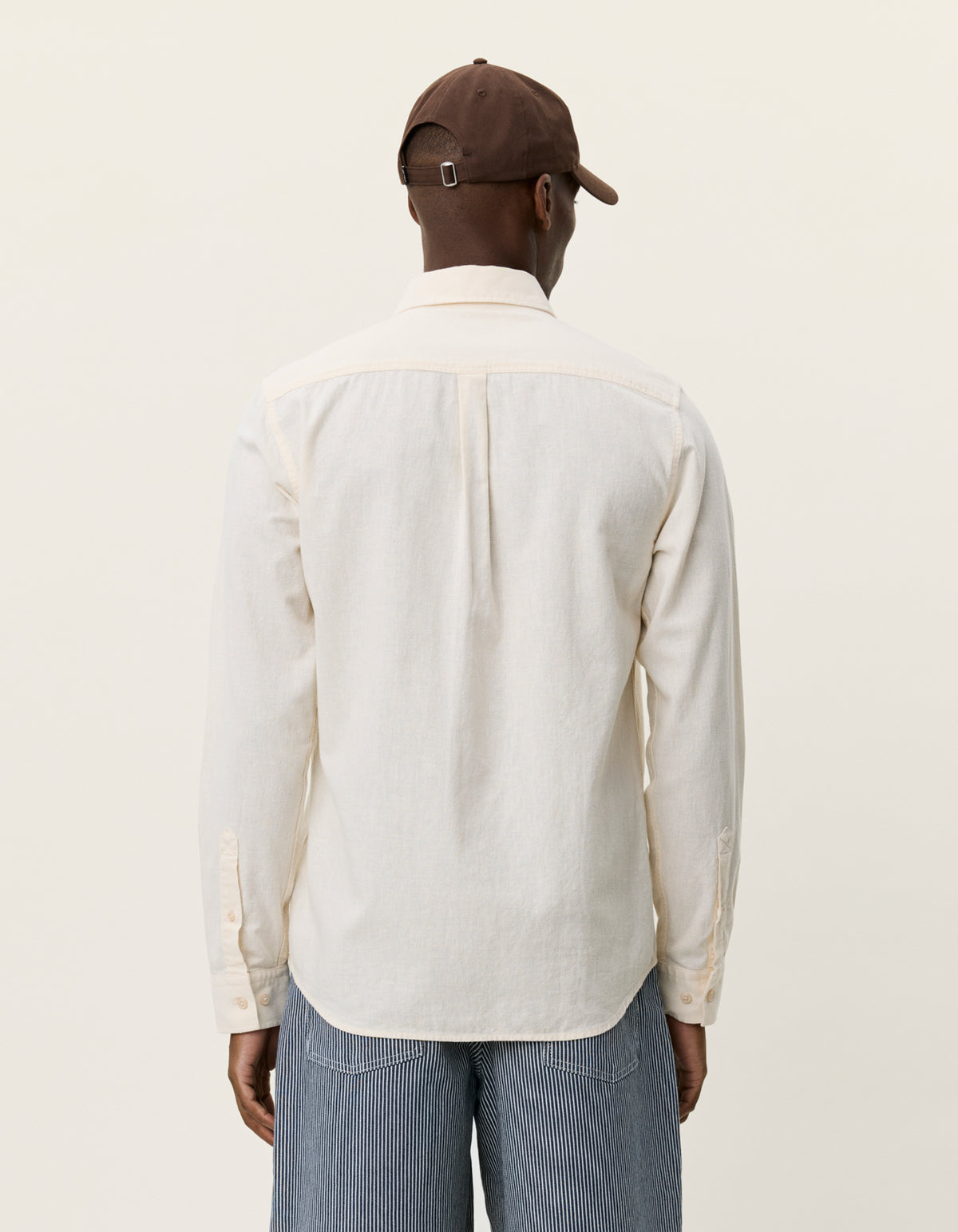Konrad Cotton linen shirt Eggnog White