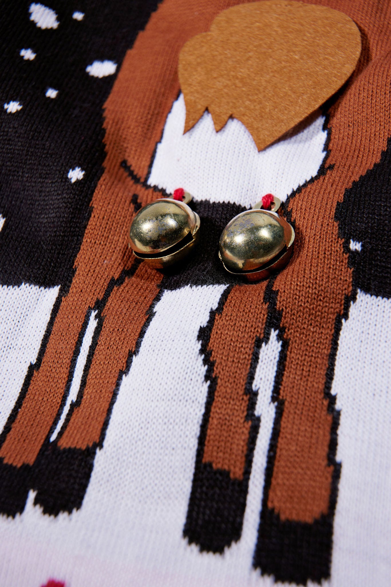 3D interactive xmas knit Black