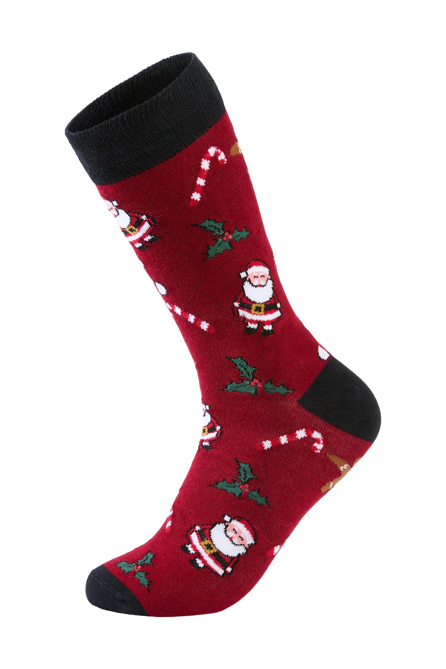 Christmas bamboo sock Red