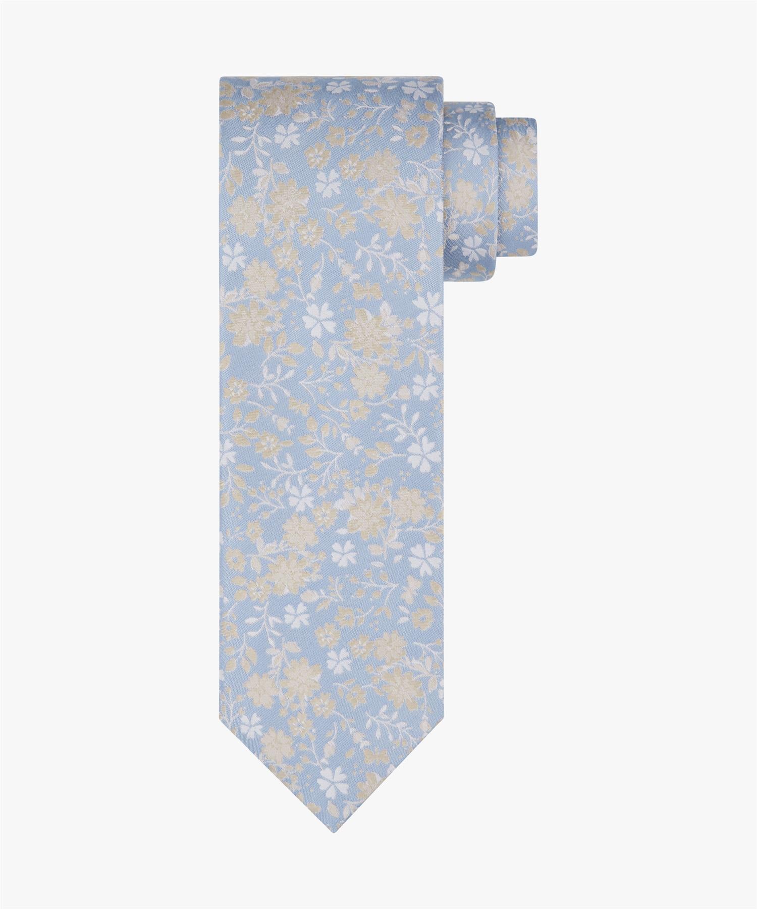 Tie silk woven Blue