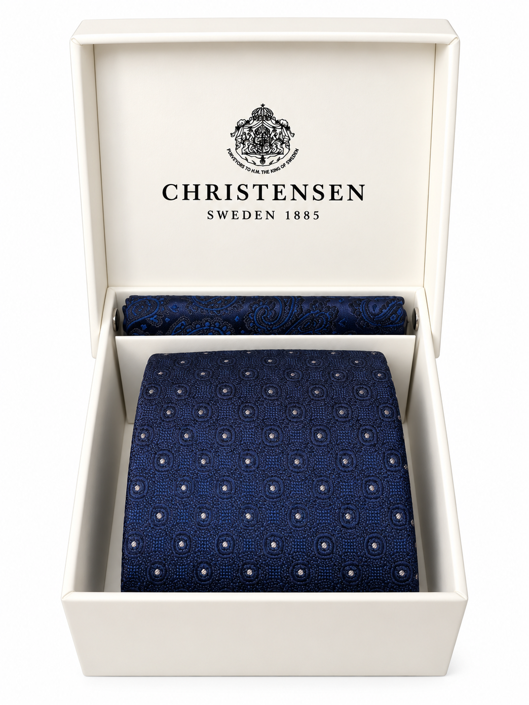 Tie & Pocket Square Box Set Napoli Blue