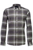 Brushed checked shirt L/S Dk Army