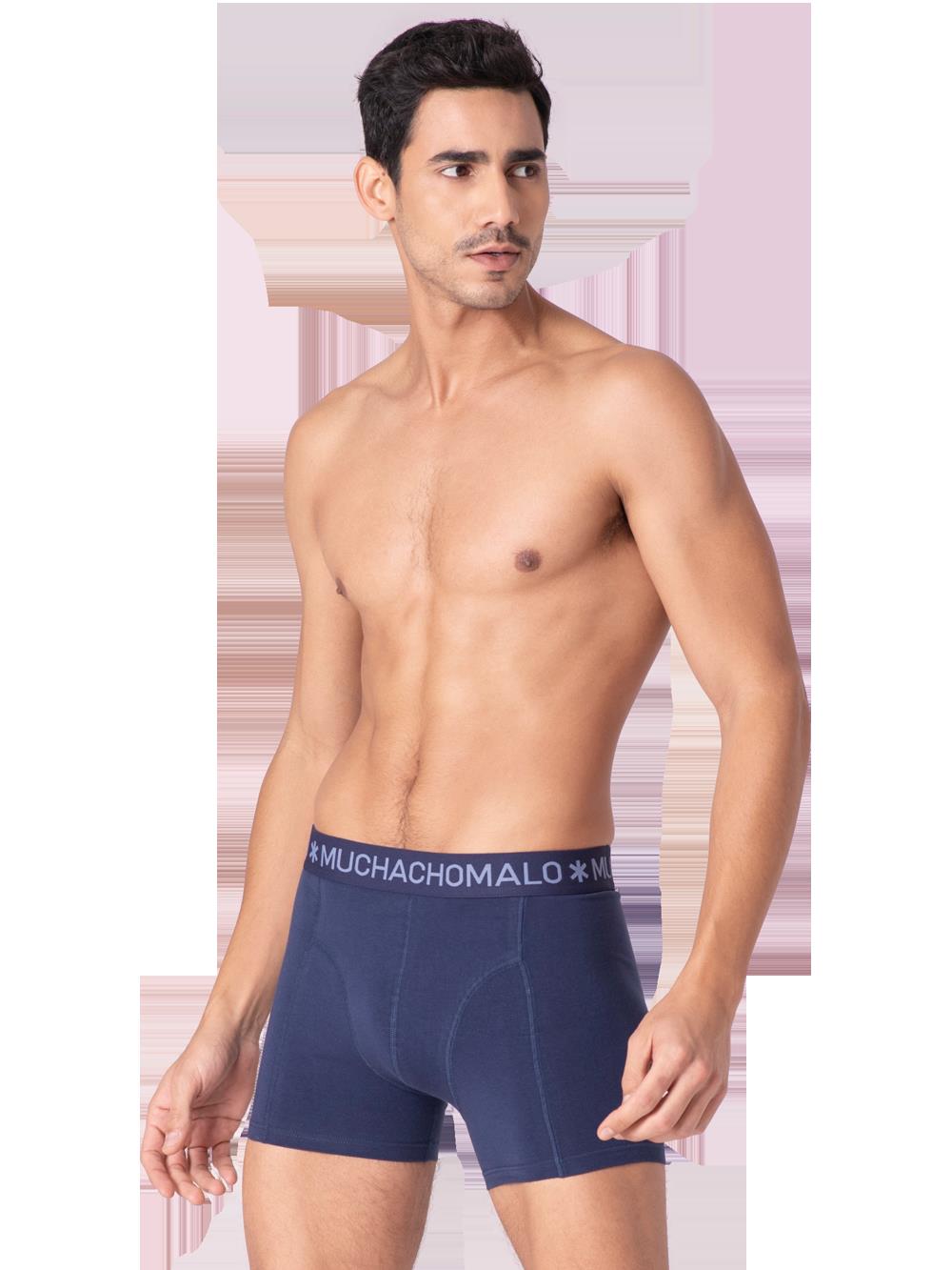 1010 Solid boxer 2pk 668 Navy/Grey