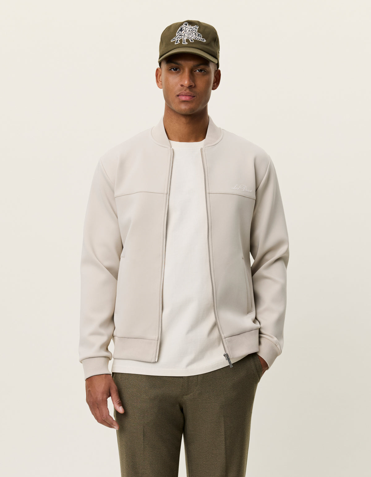Ballier crew Track jacket Light Sand