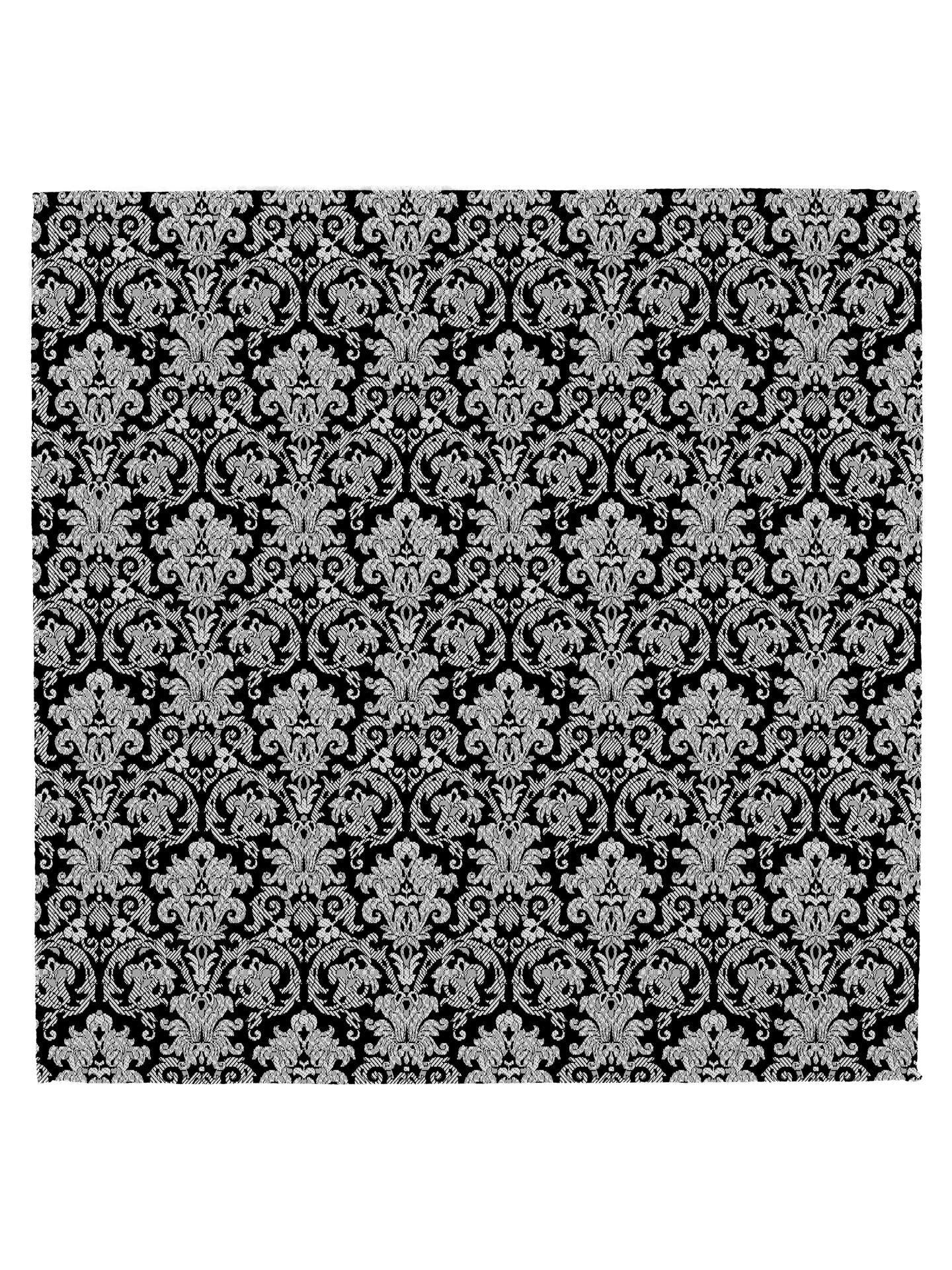 Santi silkeslips+lommetørkle Sort