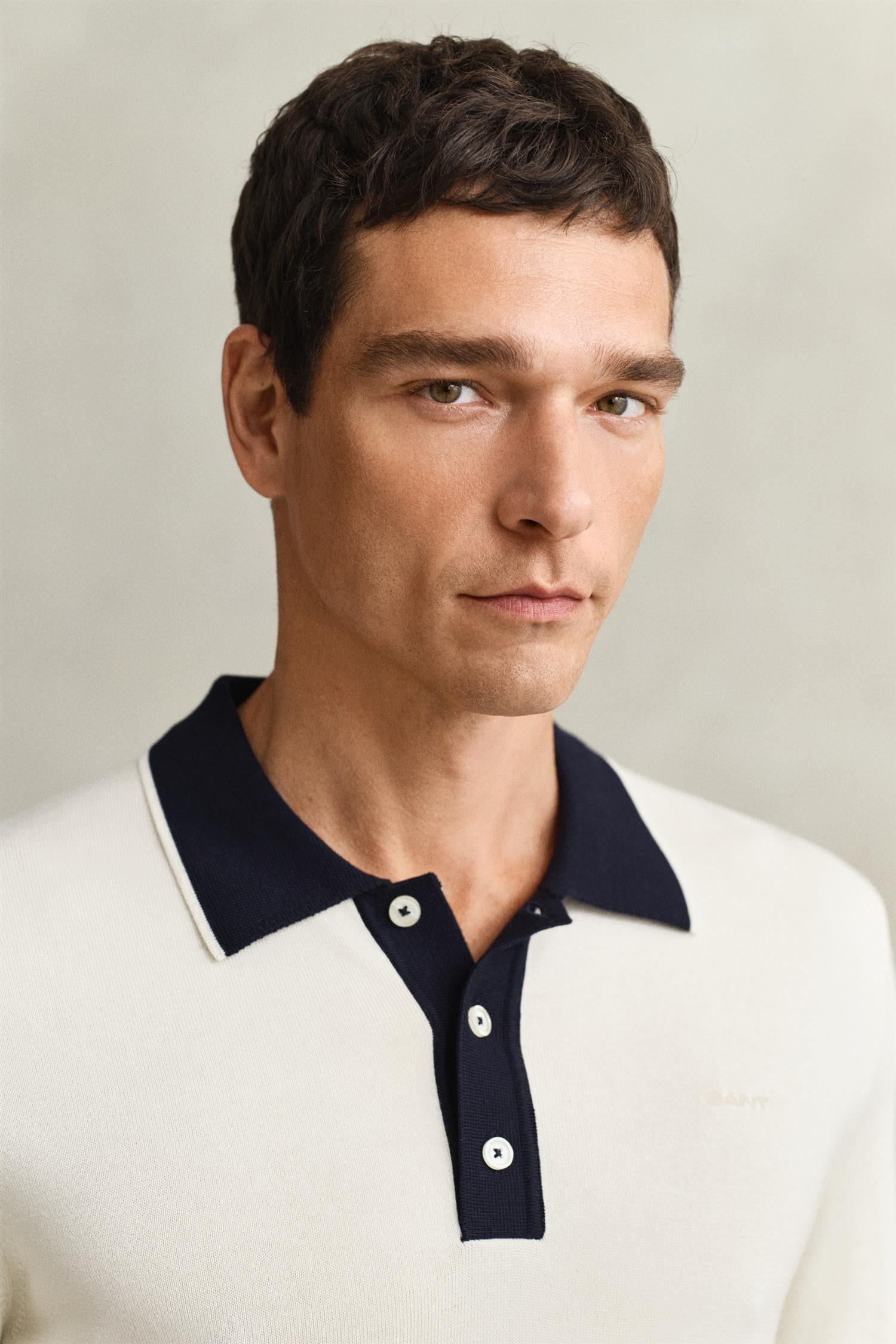 Cotton Modal Polo Cream