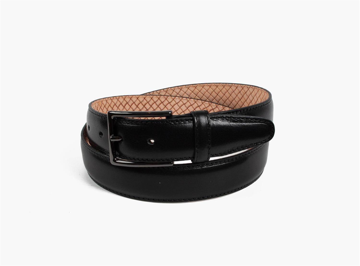 Nohr Simon Skinnbelte 3,5 Cm Black
