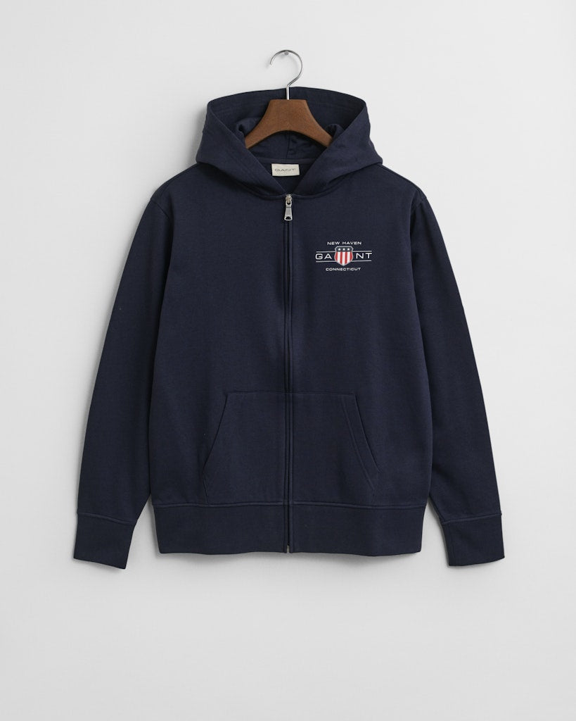 GRAPHIC FULLZIP HOODIE Evening Blue