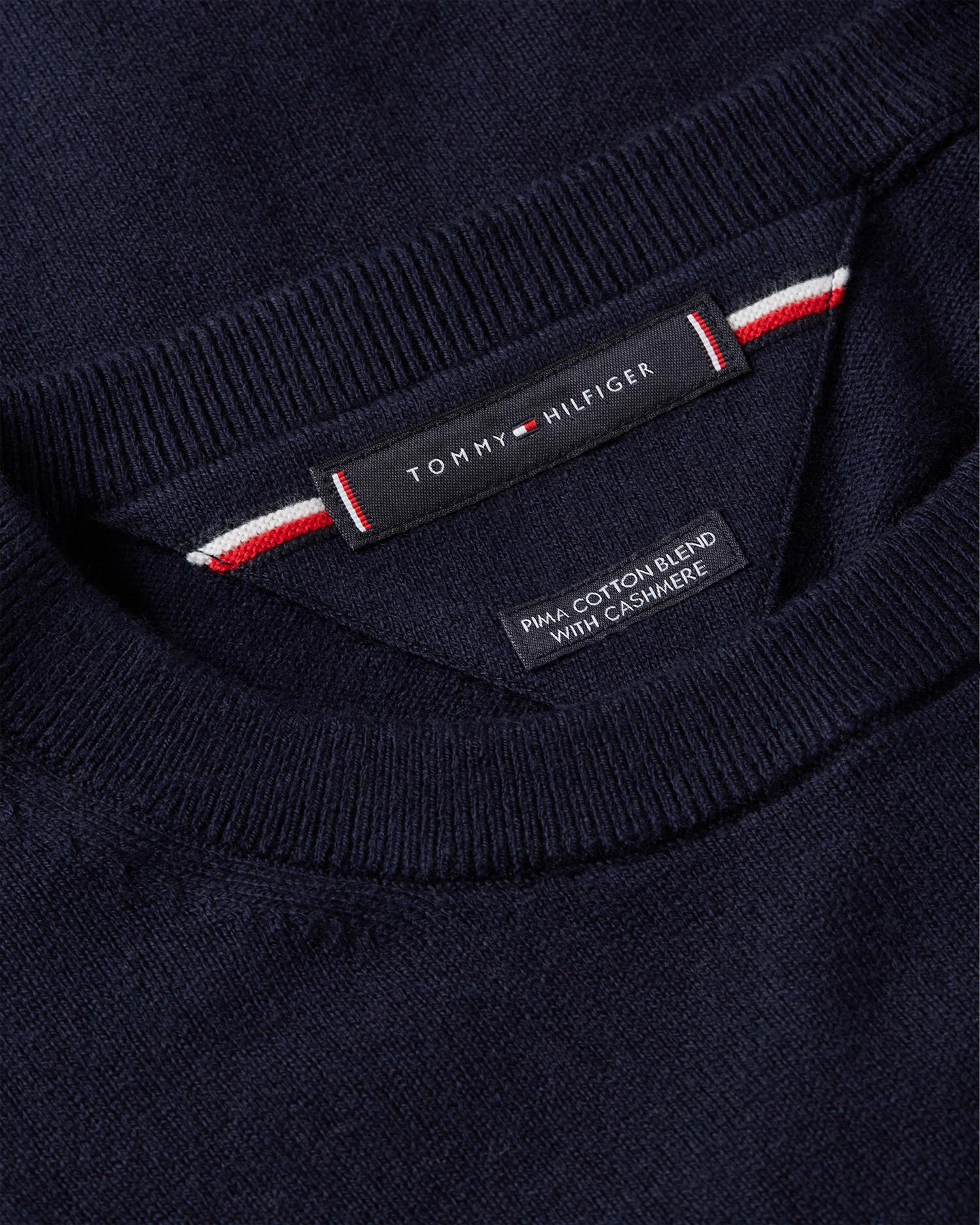 Pima Org Ctn Cashmere Crew Neck Desert Sky