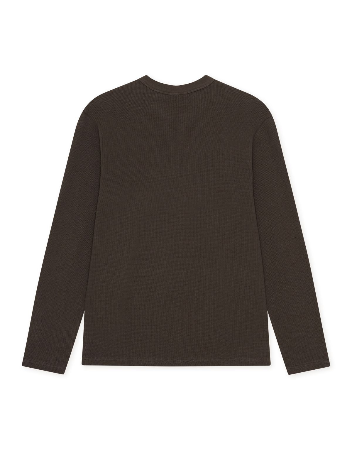 Label Waffle Ls T-Shirt Delicioso Brown
