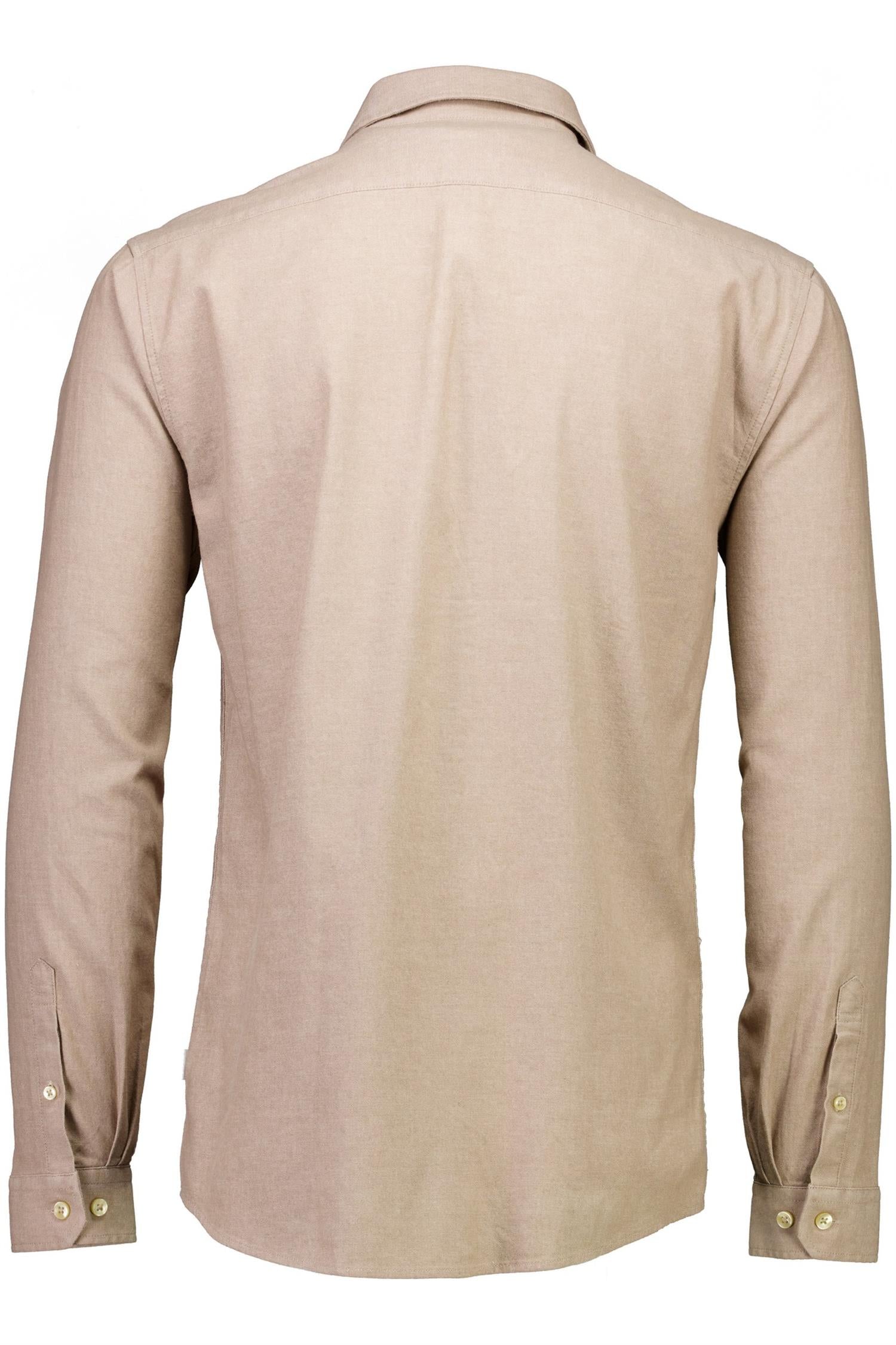 Soft indigo stretch shirt L/S Dk Sand