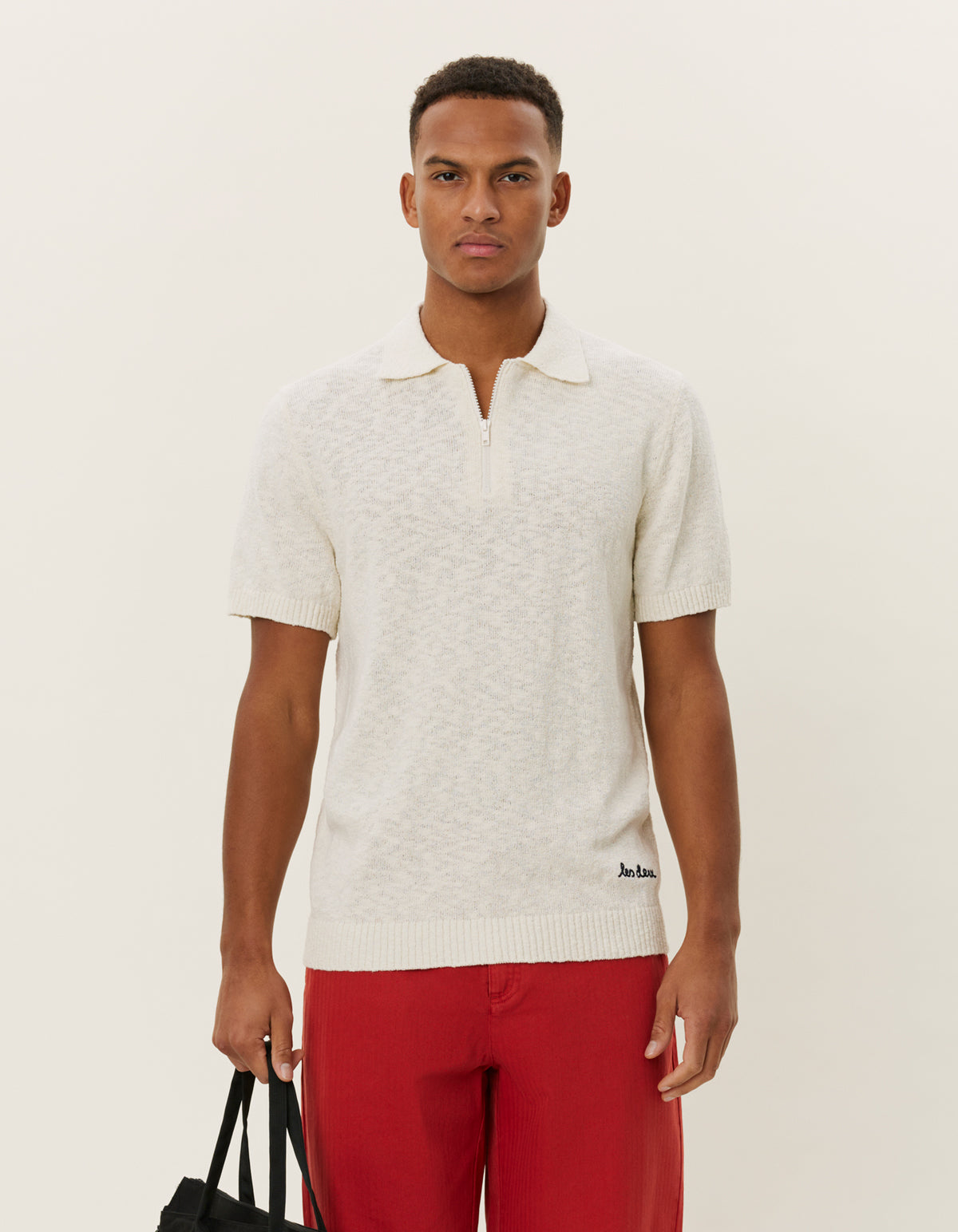 Brad Zipper Polo Ivory