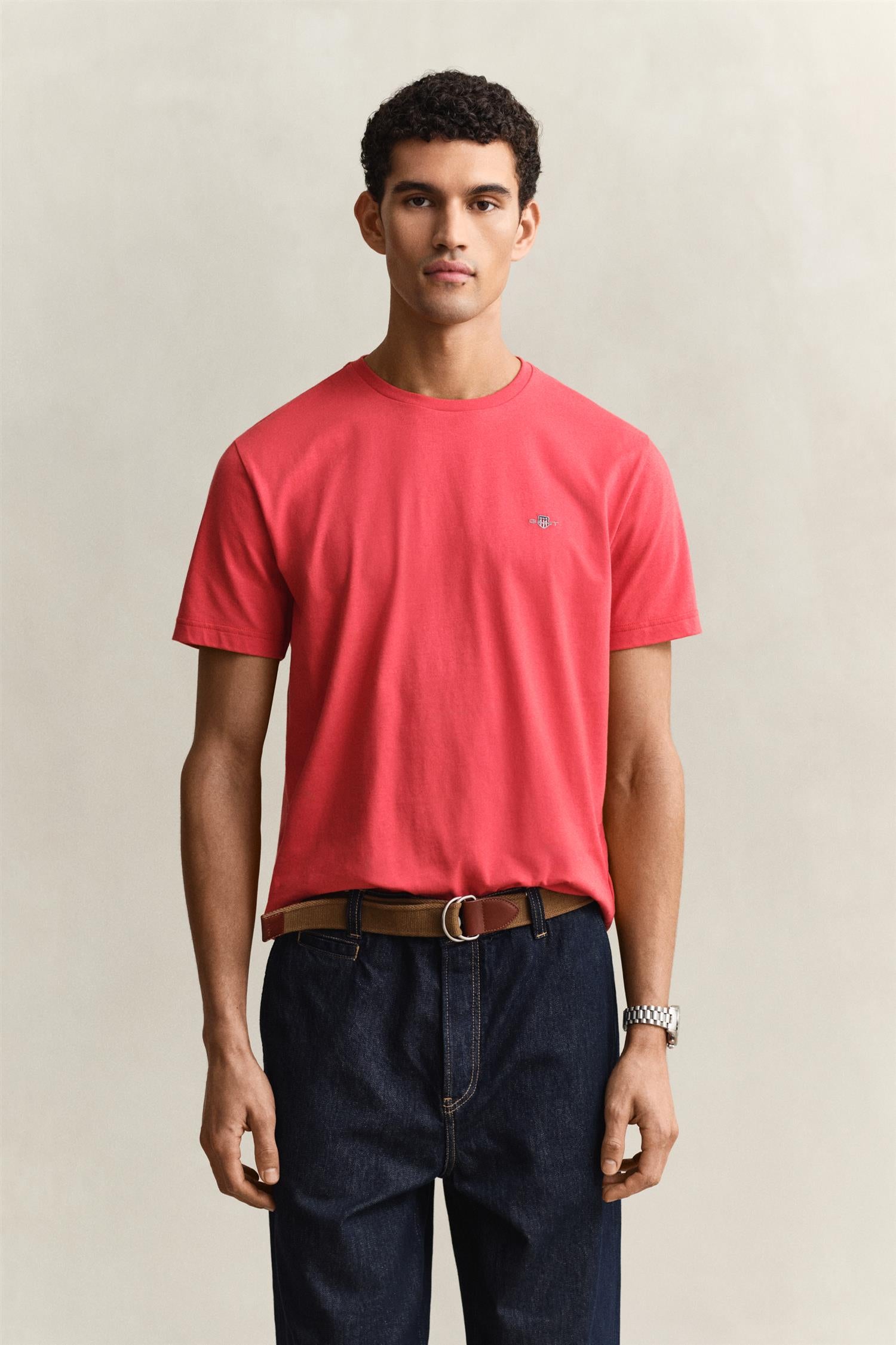 Reg Shield Ss T-Shirt Rose Red