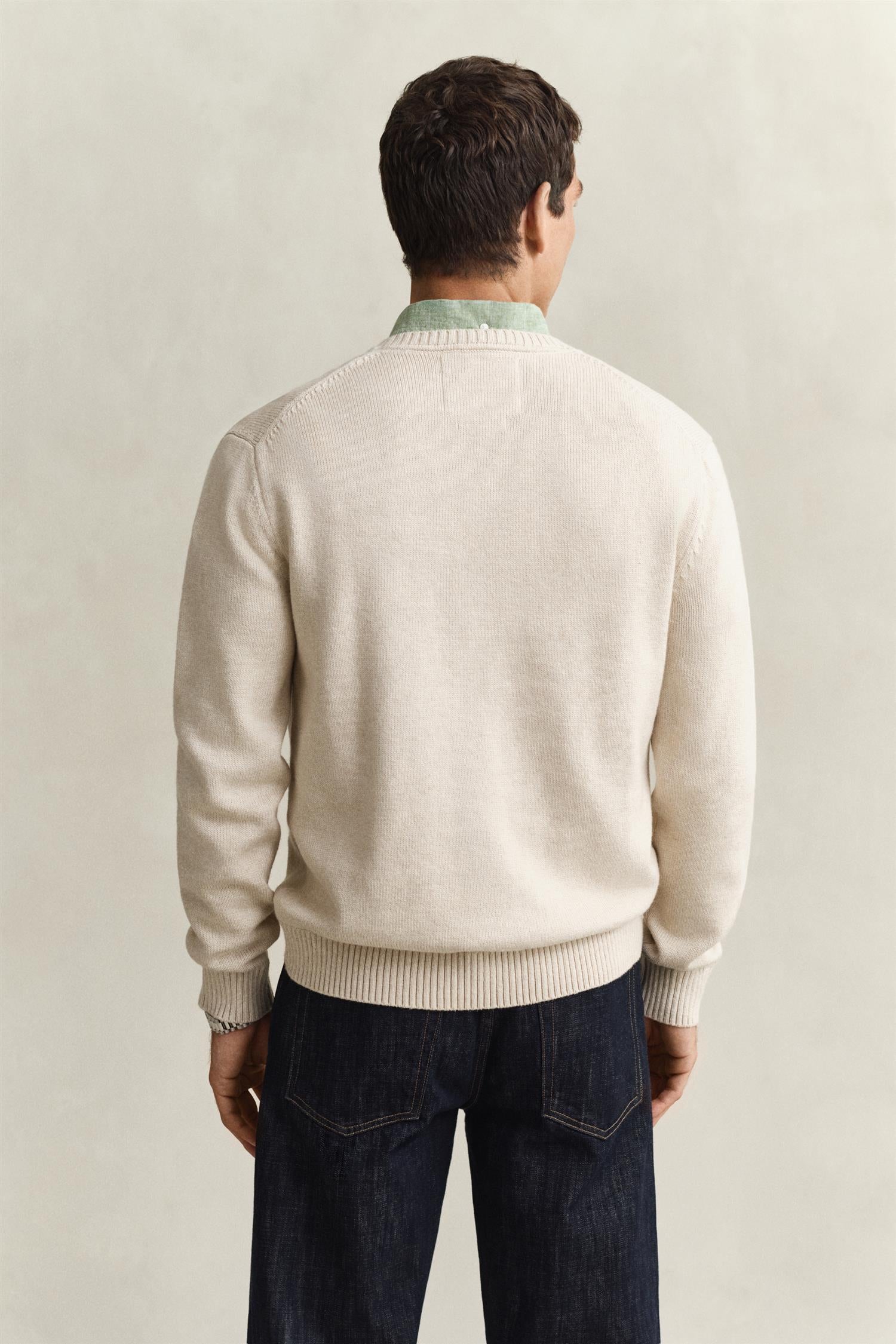 Cotton Blend C-Neck Seed Melange