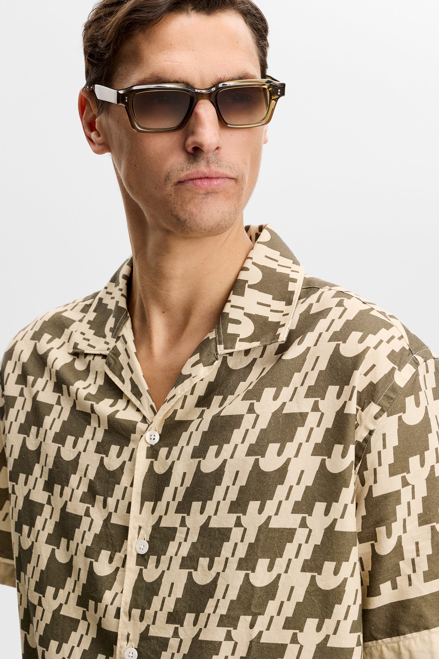 Ellis Border Resort Shirt Jl Glitch Kalamata