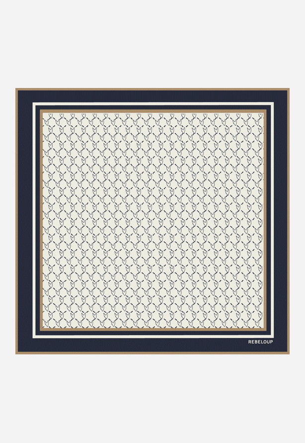 Lucia silk scarf Offwhite