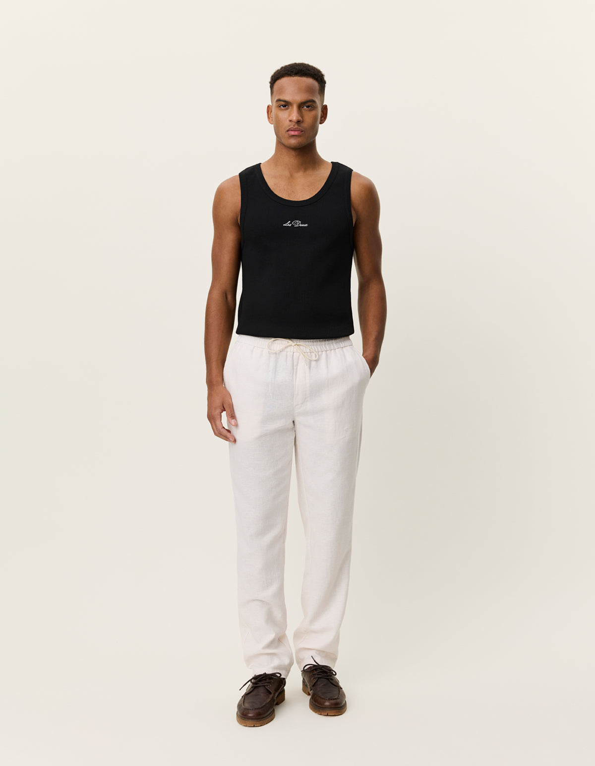 Patrick Linen Pants Eggnog White