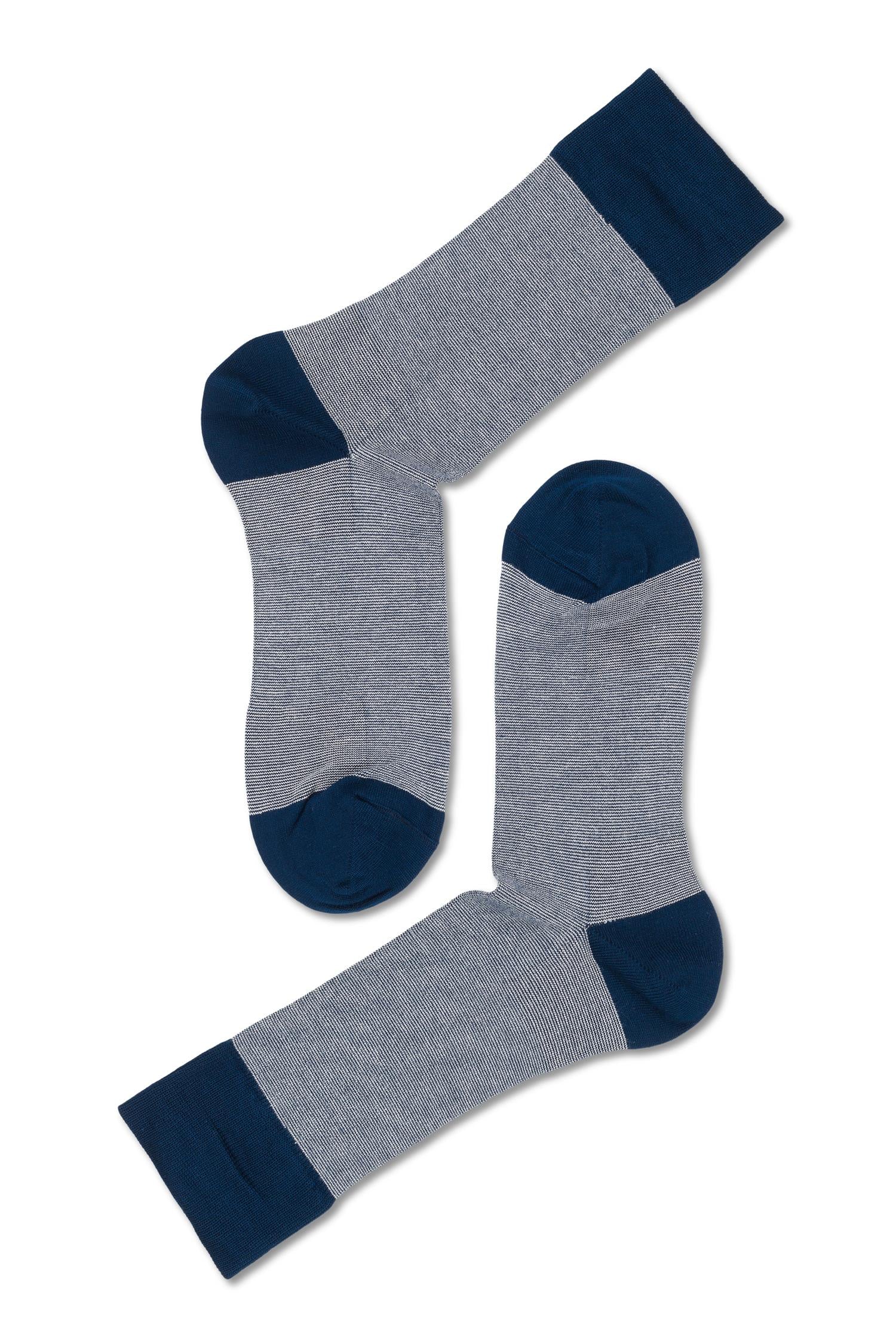Eton Bamboo Heel/toe Dark Blue