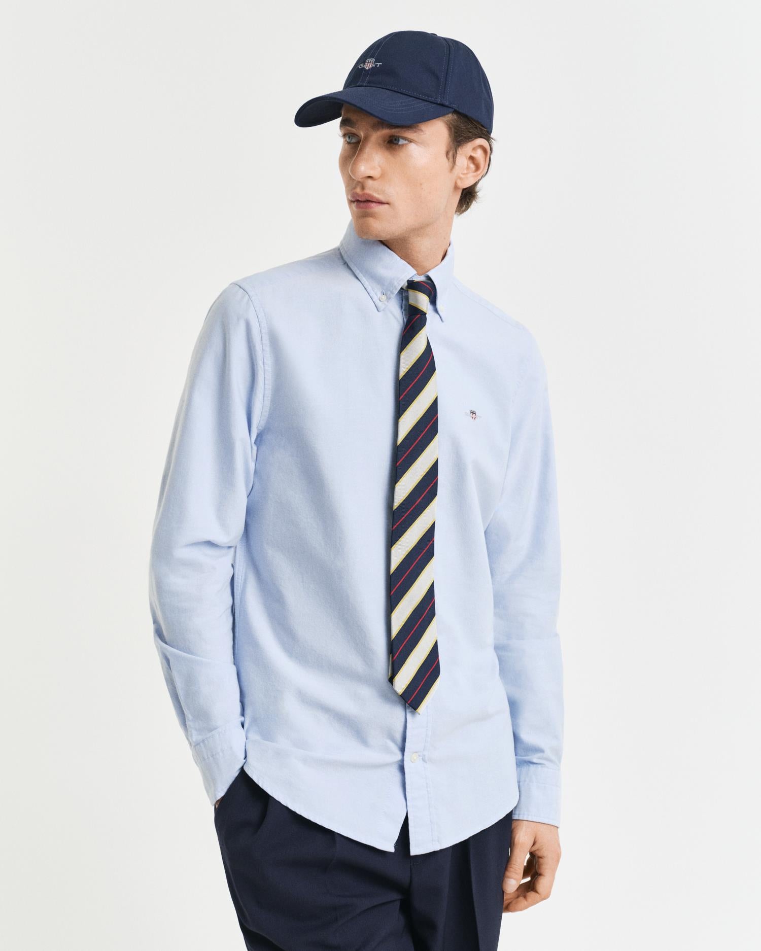 Slim Stretch Oxford Shirt Light Blue