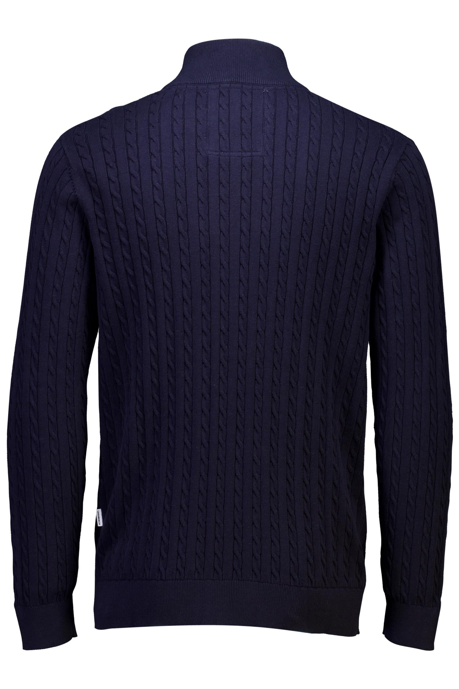 1/2 zip cable knit Navy