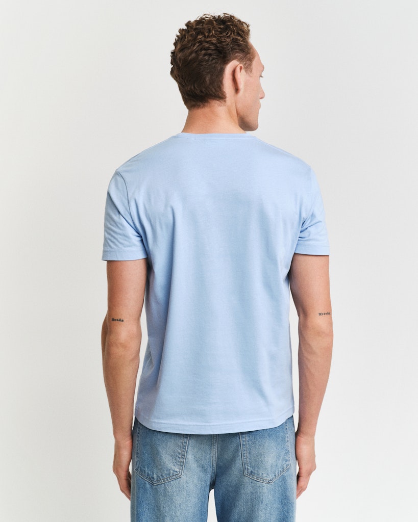 Reg Shield Ss T-Shirt Capri Blue