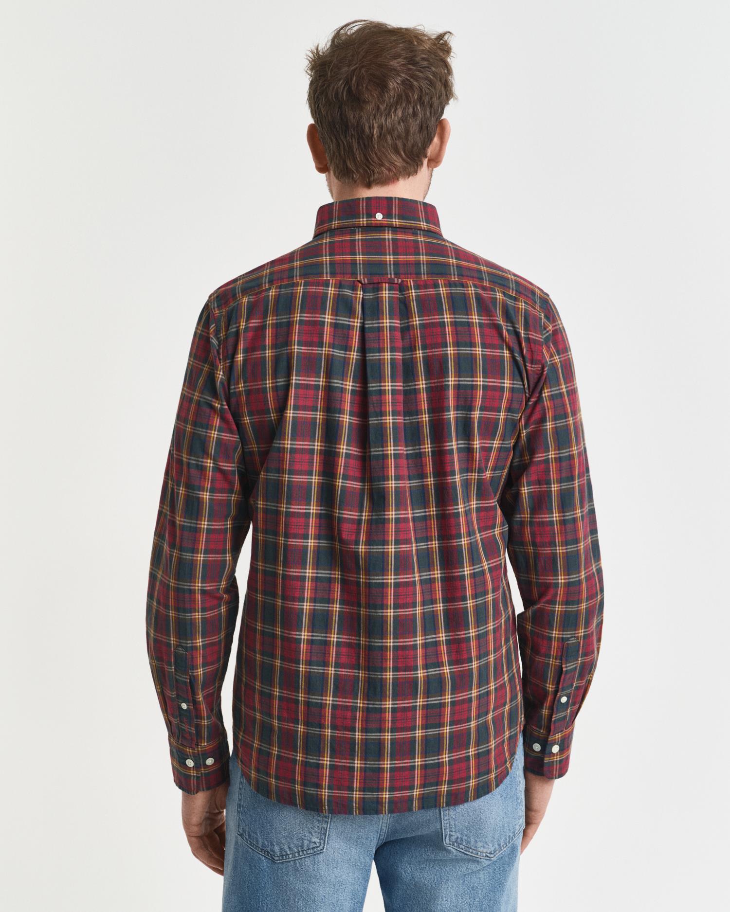 Reg Archive Poplin Check Shirt Plumped Red