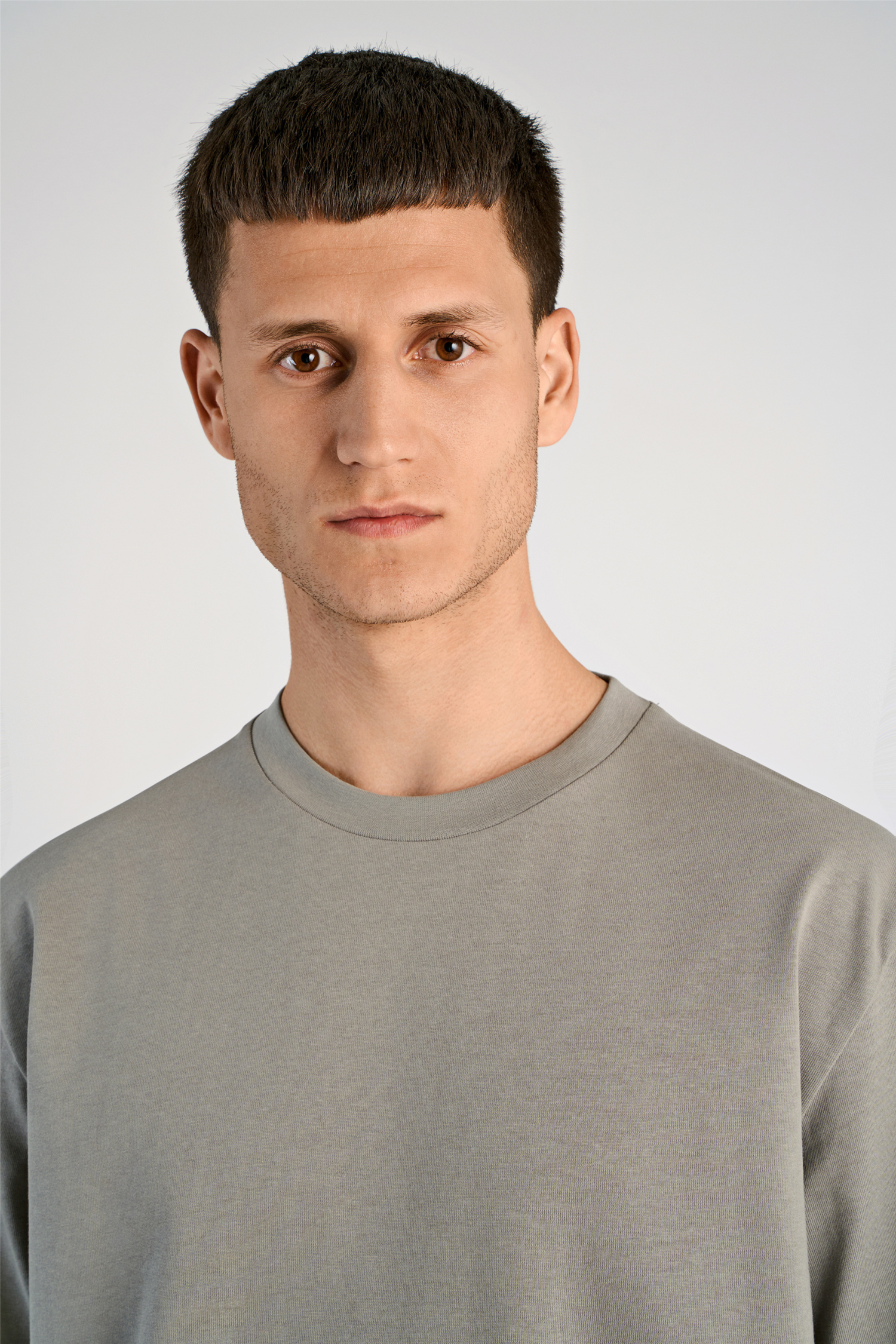 O-neck tee oversize S/S Stone Grey