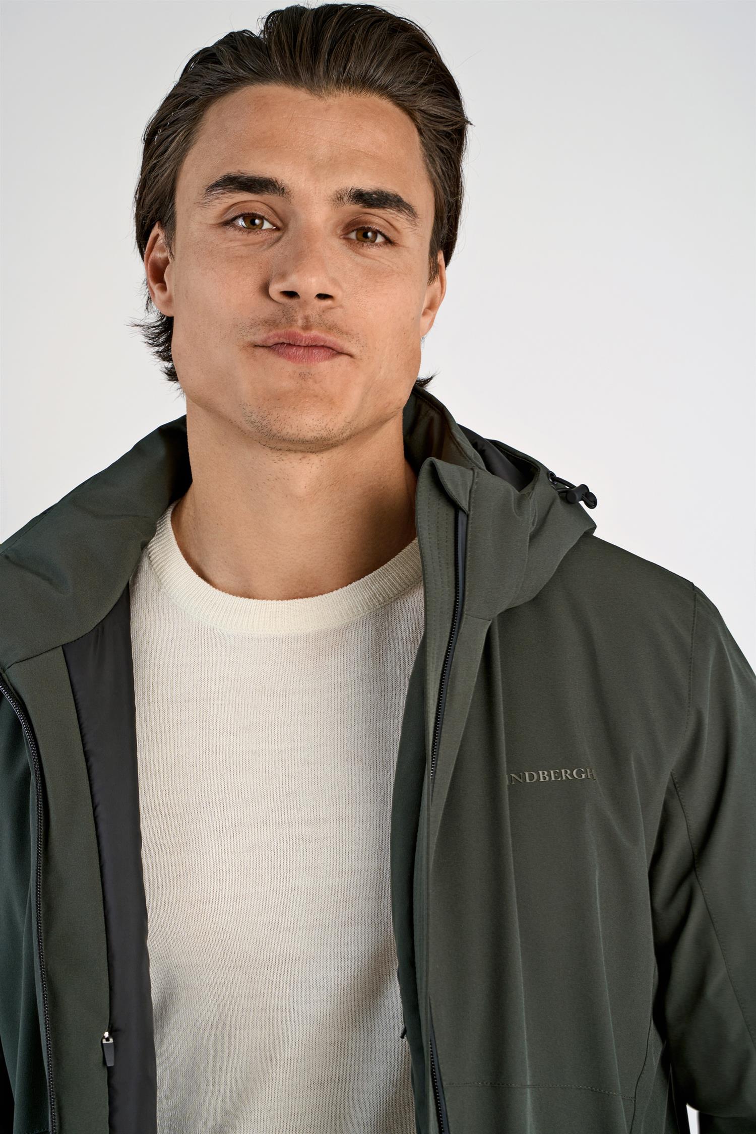 Krótka kurtka parka Deep Army