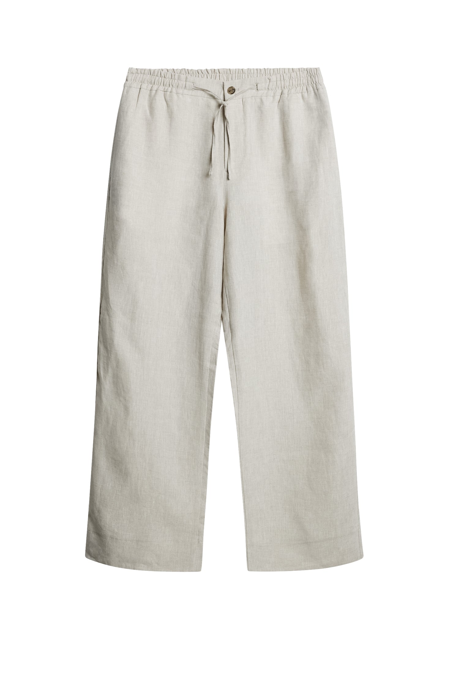 Spodnie lniane Noah Drape Moonbeam