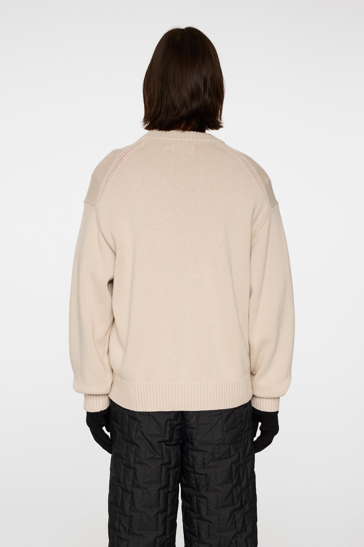 Eddy cotton wool crew neck Moonbeam