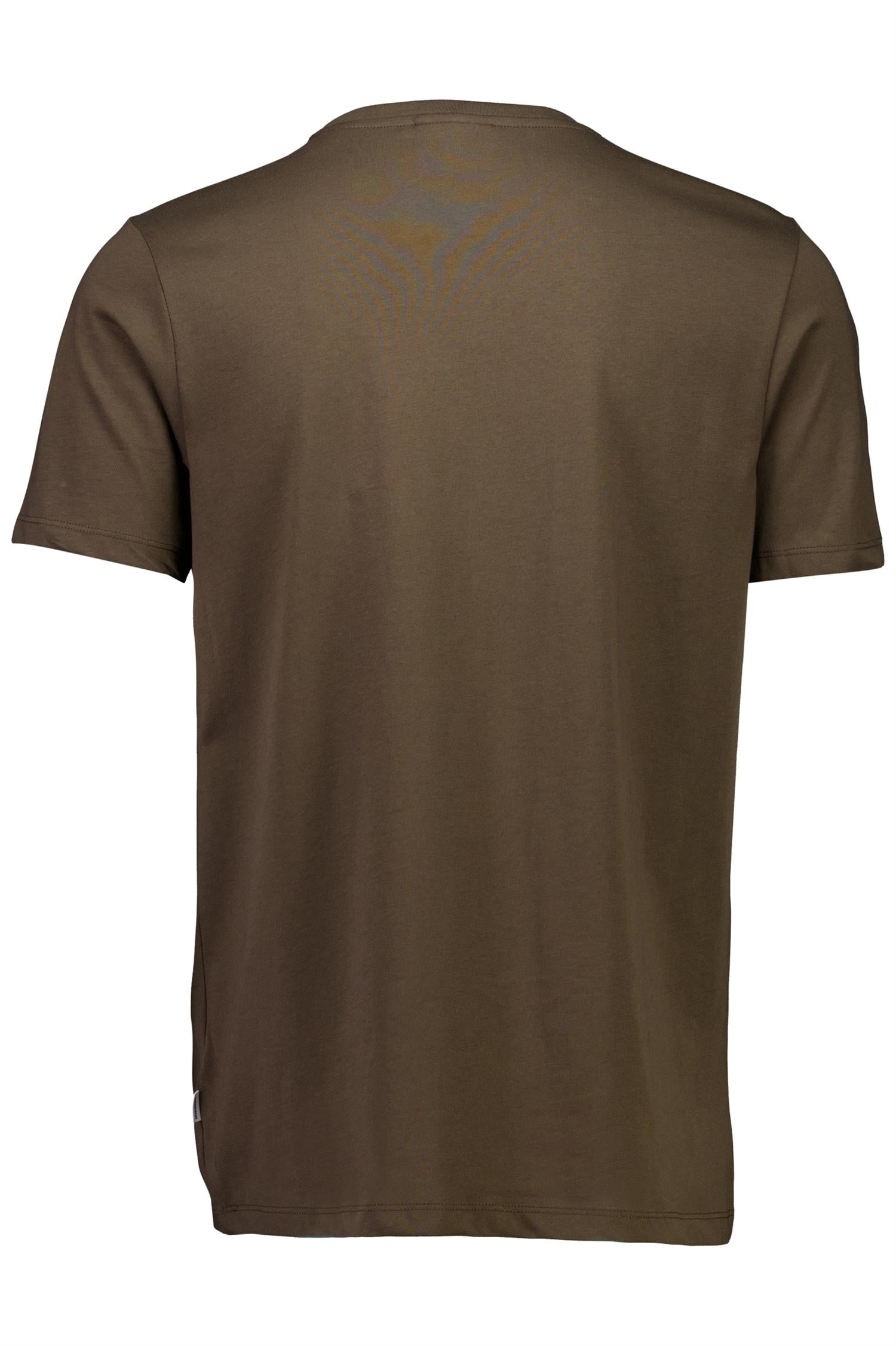 LINDBERGH Basic tee S/S - Sesong 1-xx5 Dk Brown
