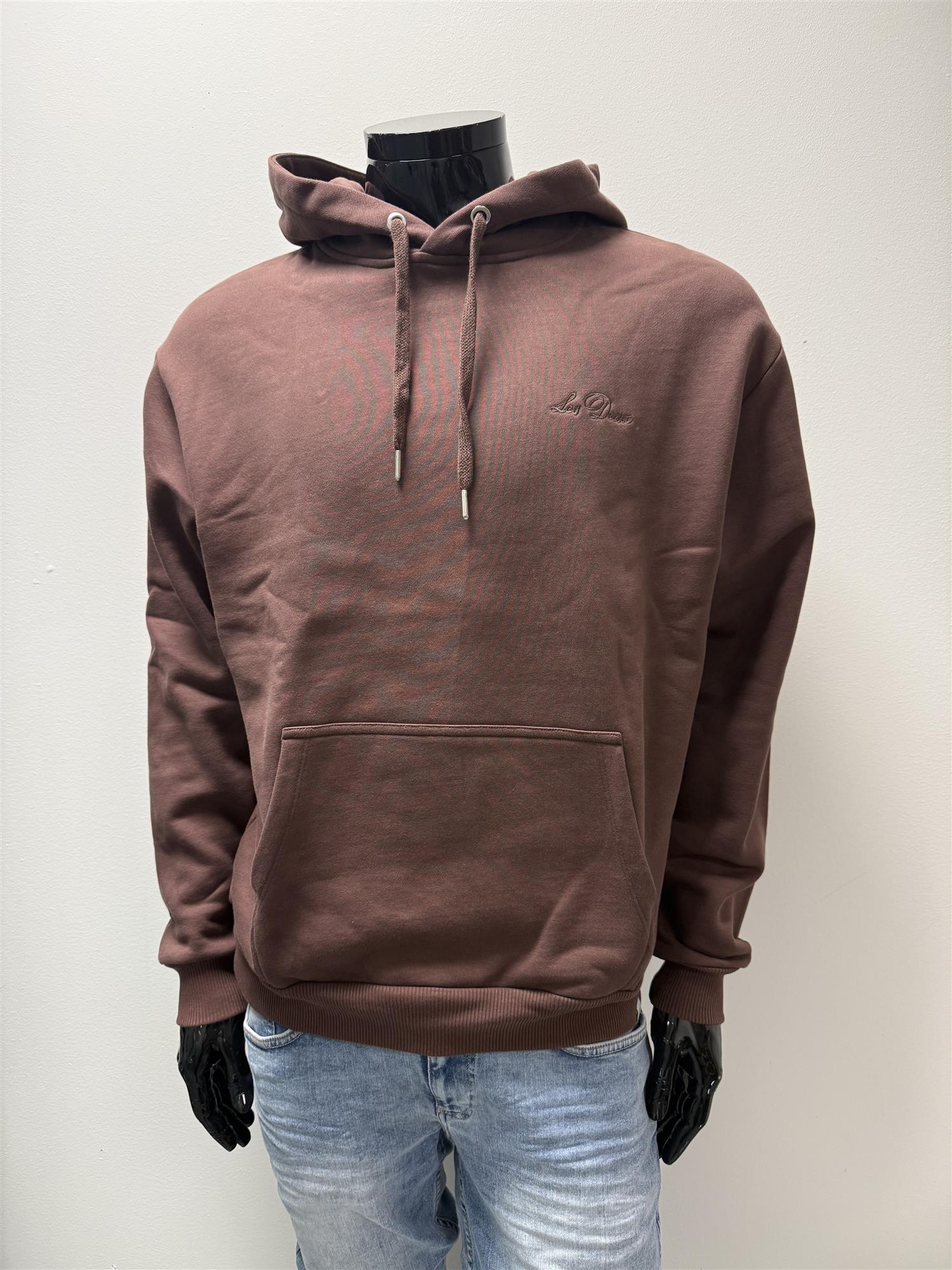 Crew Hoodie Ebony Brun