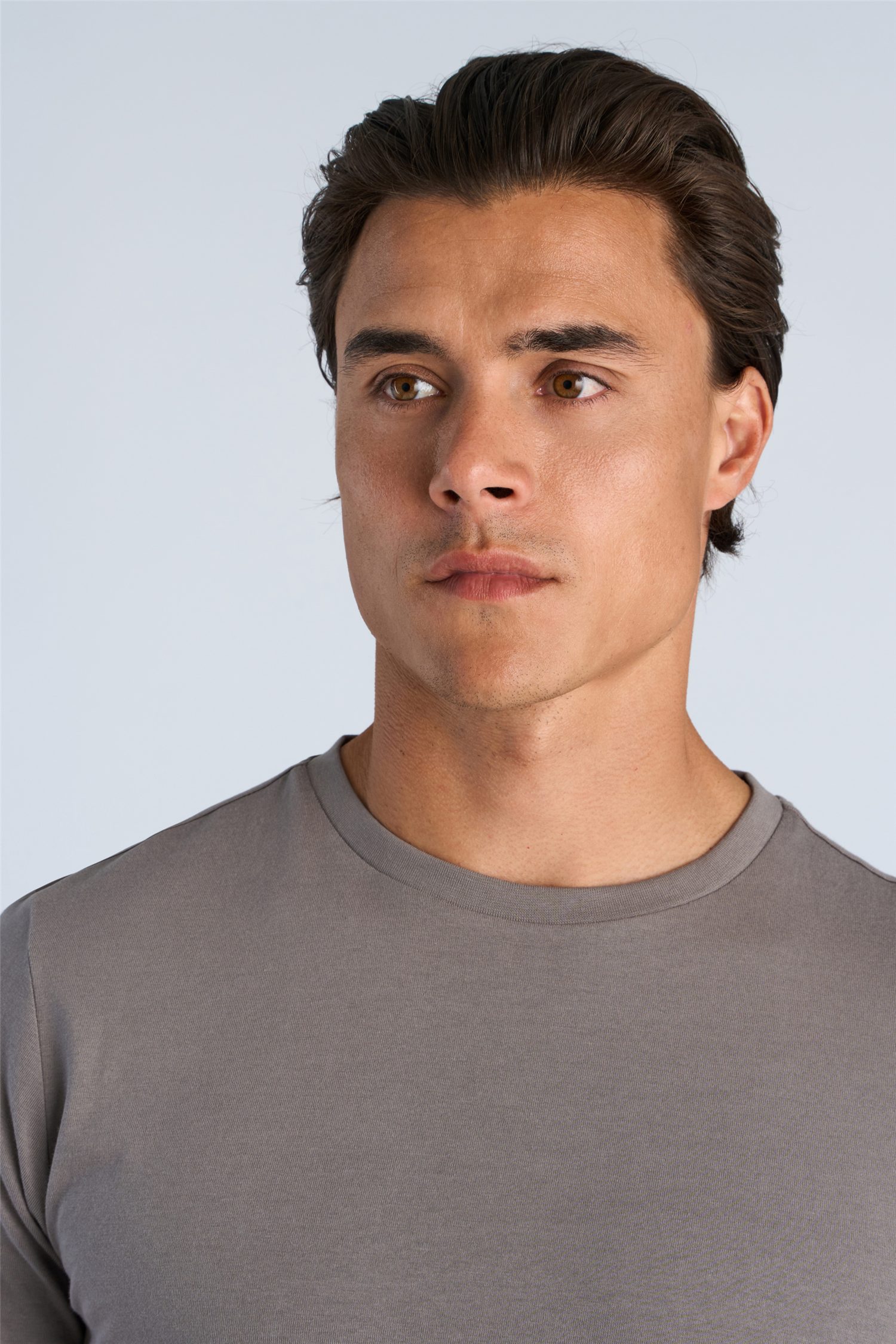Basic Tee S/s Grey Dusk