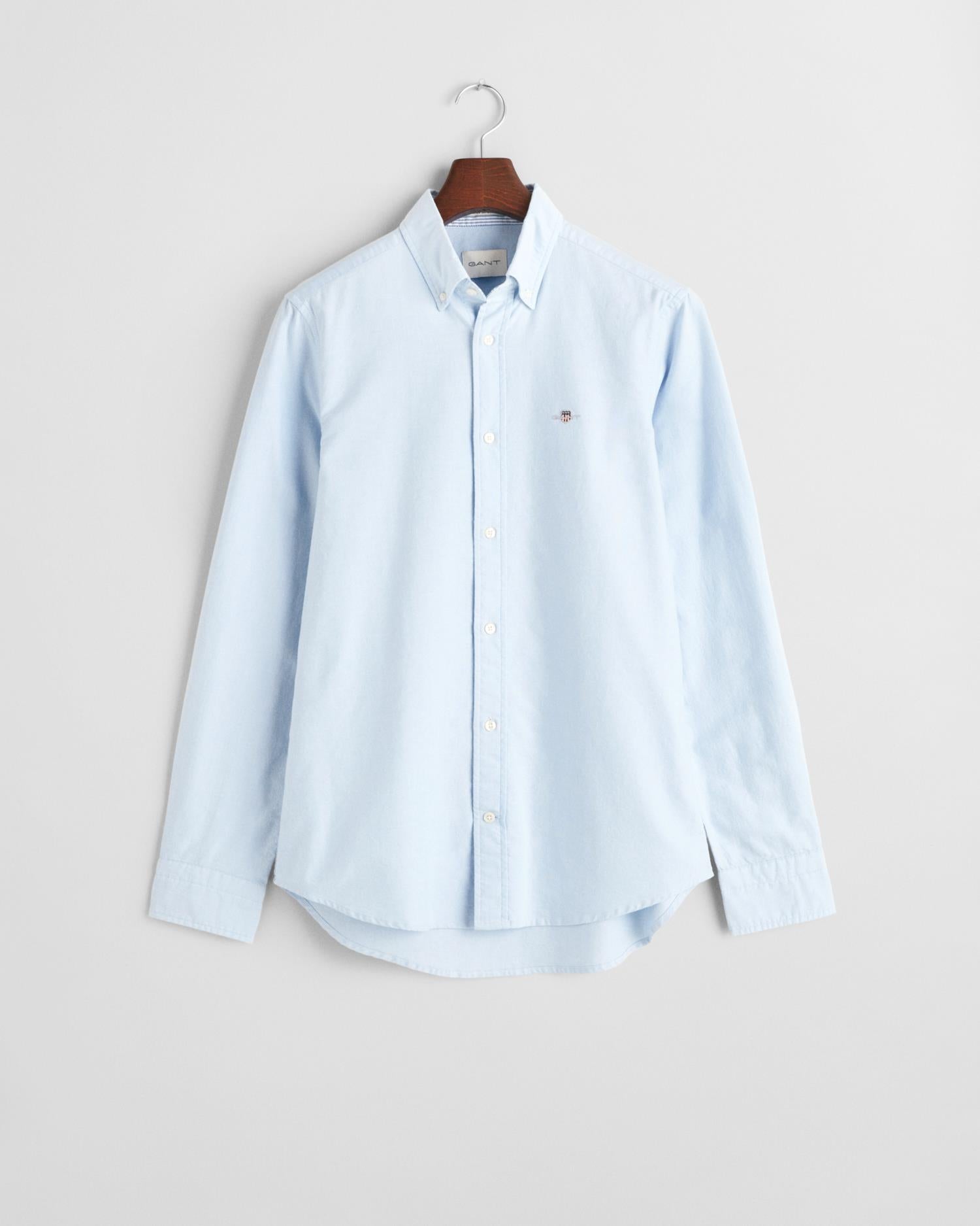 Slim Stretch Oxford Shirt Light Blue