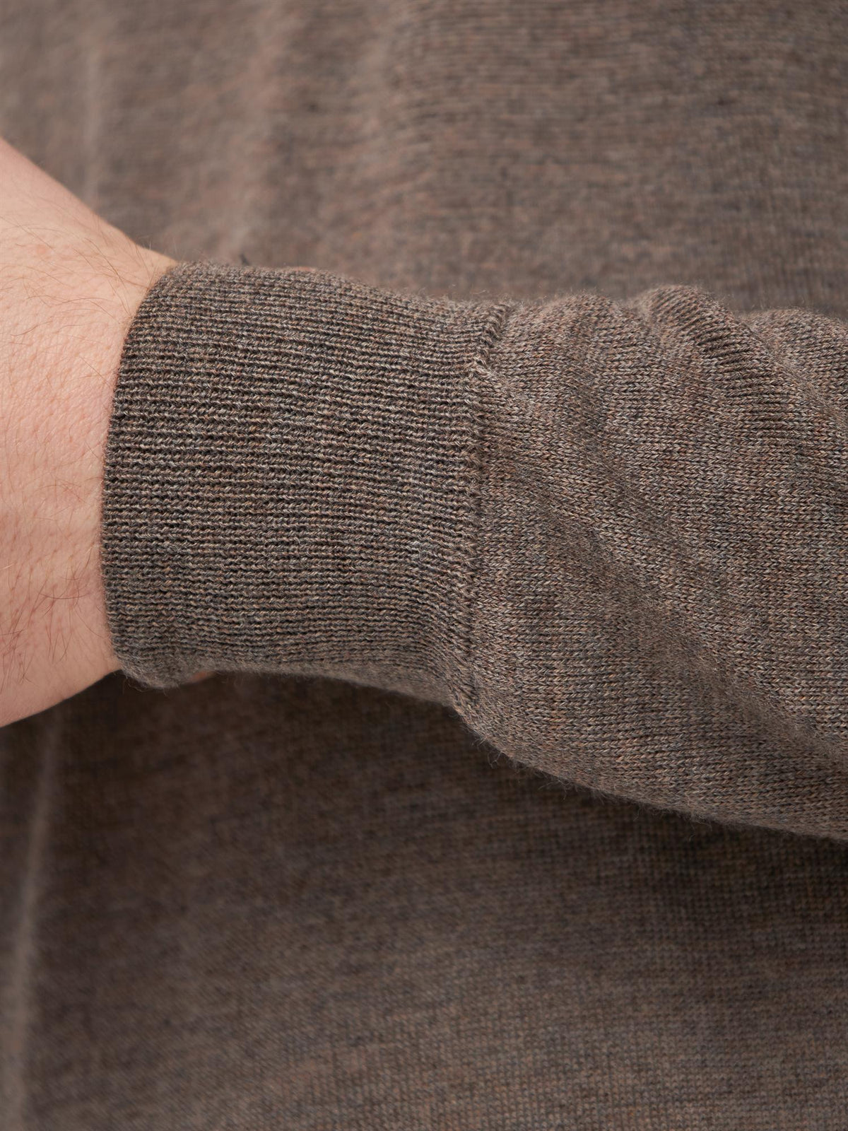 Milan Pullover O'neck Dark Khaki Melange