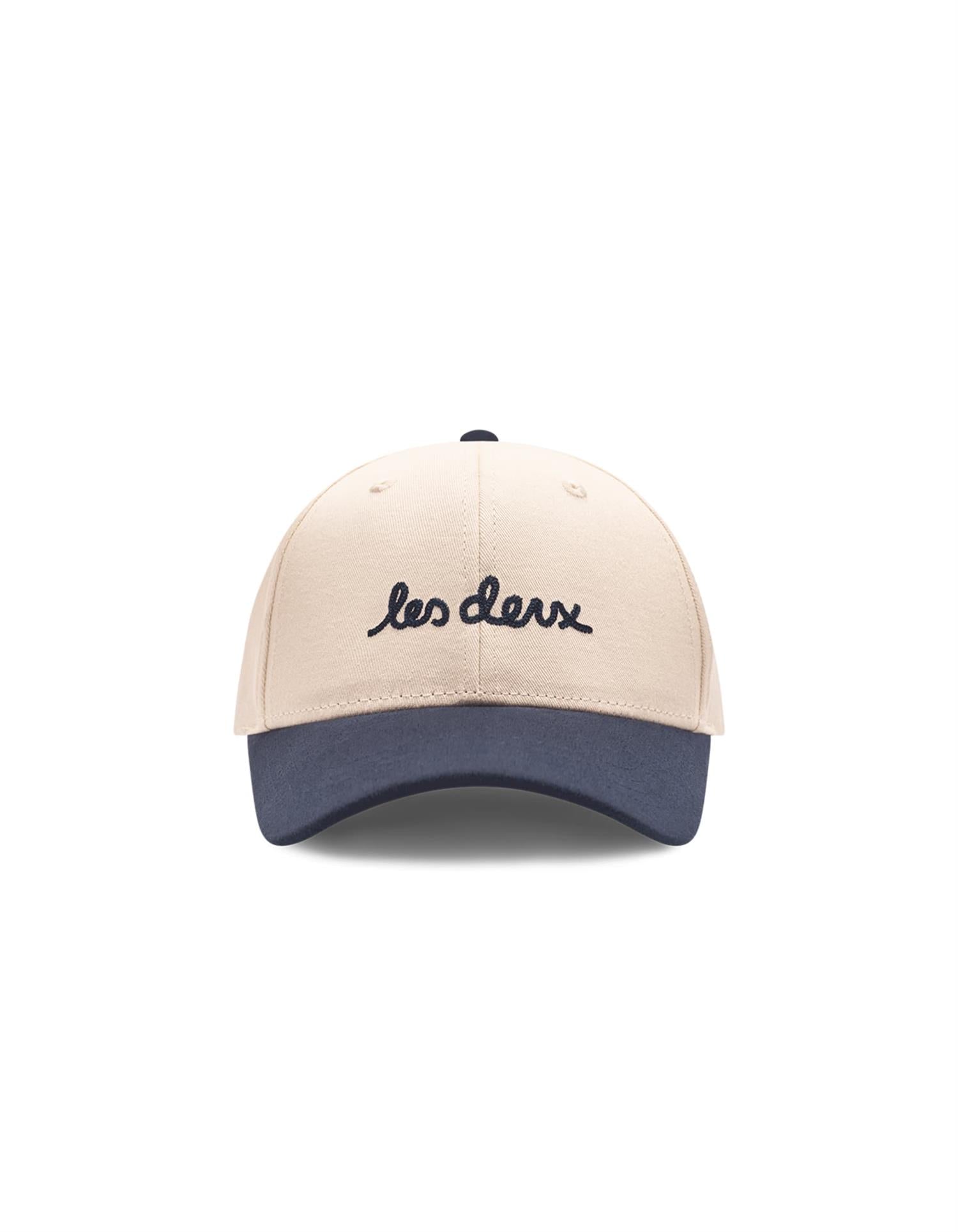 Brad Contrast Suede Baseball Cap Ivory 2