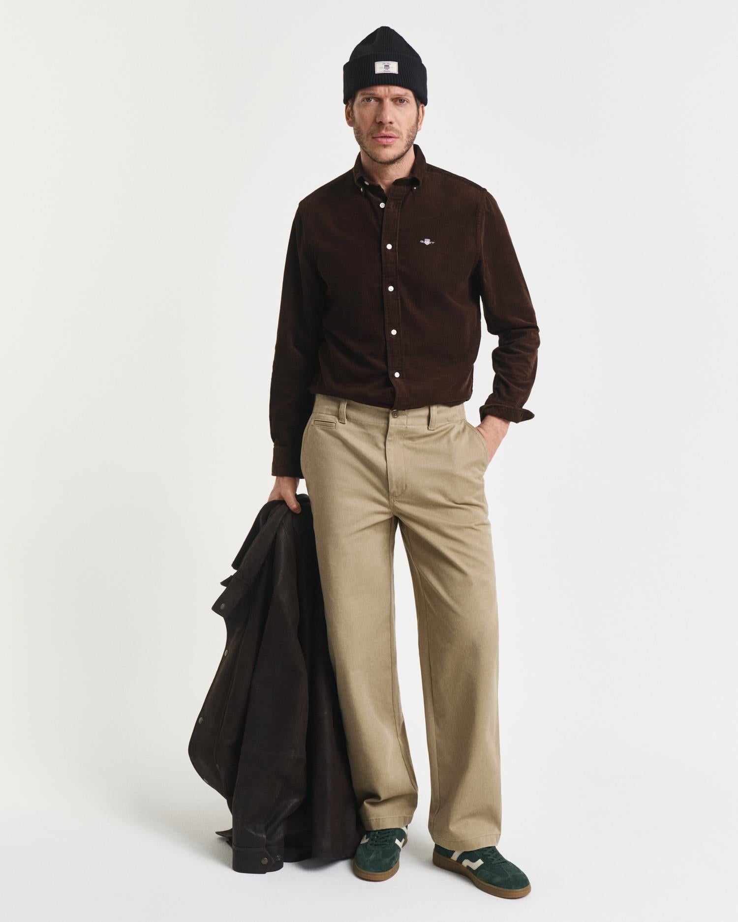 Reg Corduroy Shirt Rich Brown