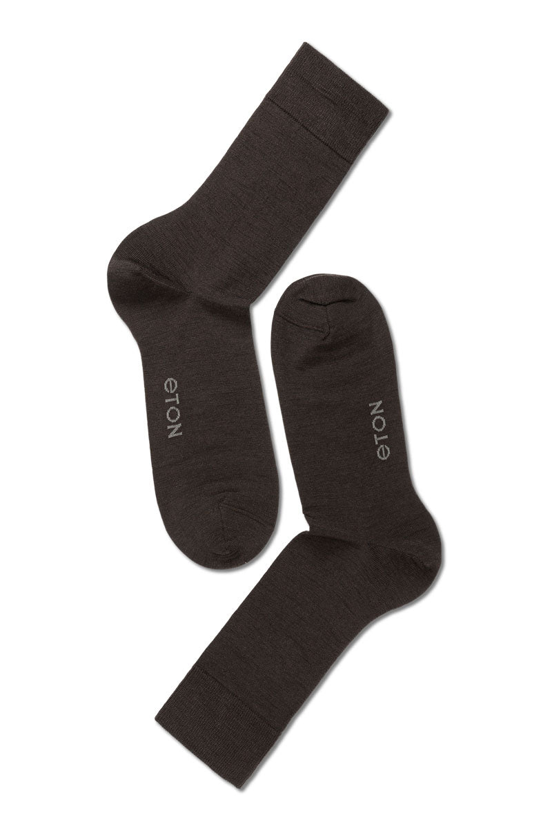 Eton Fine Wool Plain Dark Brown