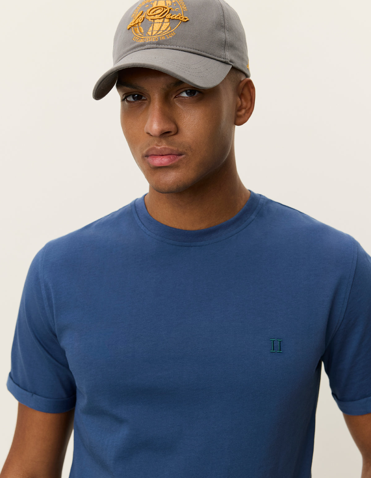 Norregaard Contrast T-Shirt Dark Denim Blue