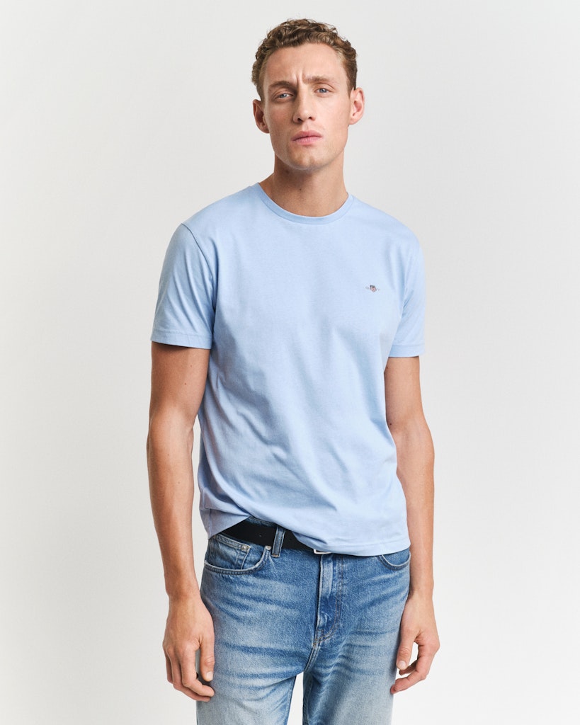 Reg Shield Ss T-Shirt Capri Blue