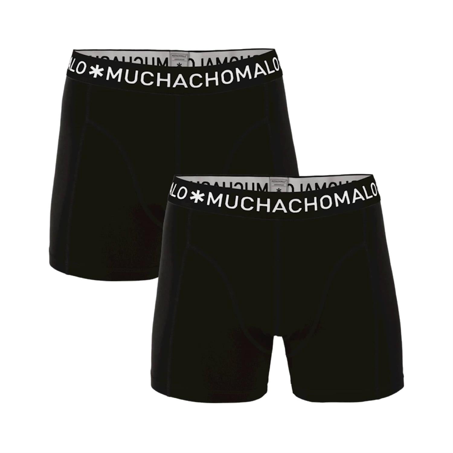 1010 2 szt. Solid Boxer 02 Czarny