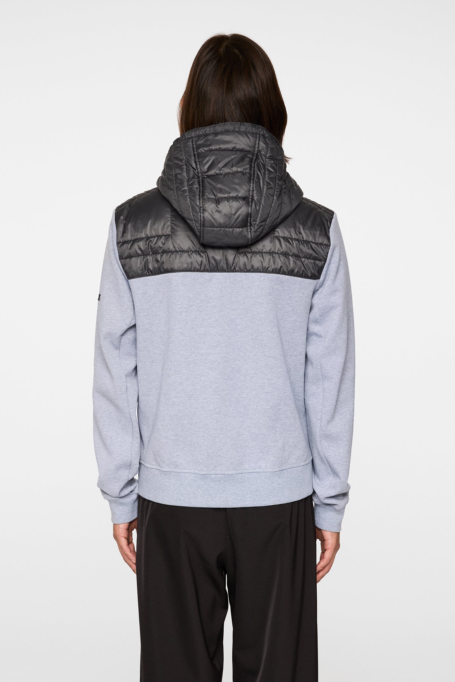 Seth hybrid zip hood Black/Grey