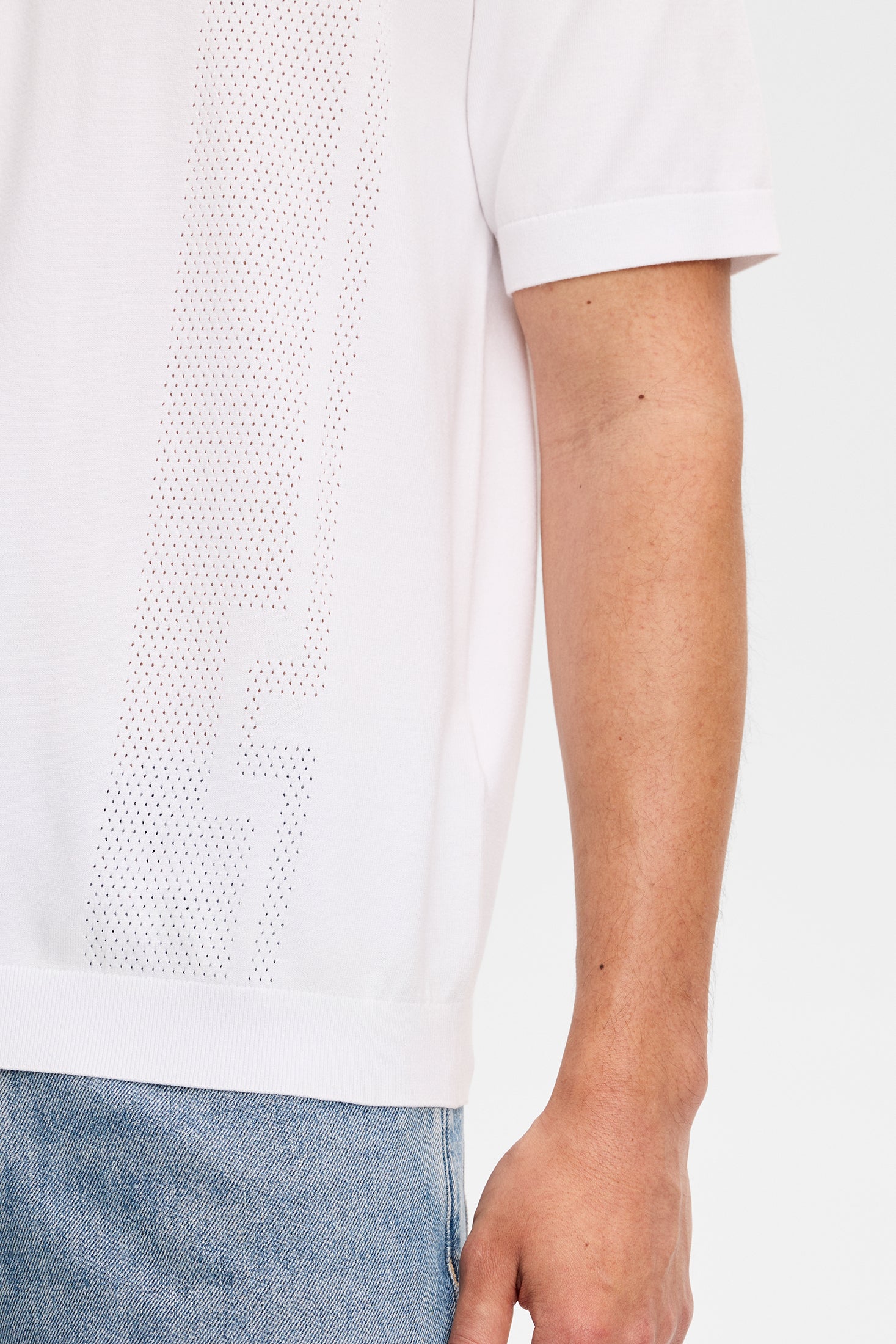Reymond Seasonal Knit Polo White