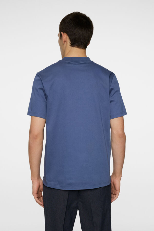 Ace Mock Neck T-shirt Blå