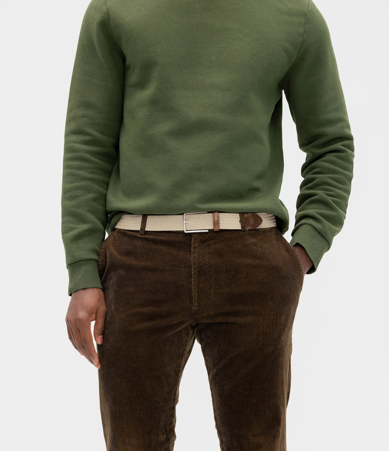 Marstrand strikkbelte beige Beige