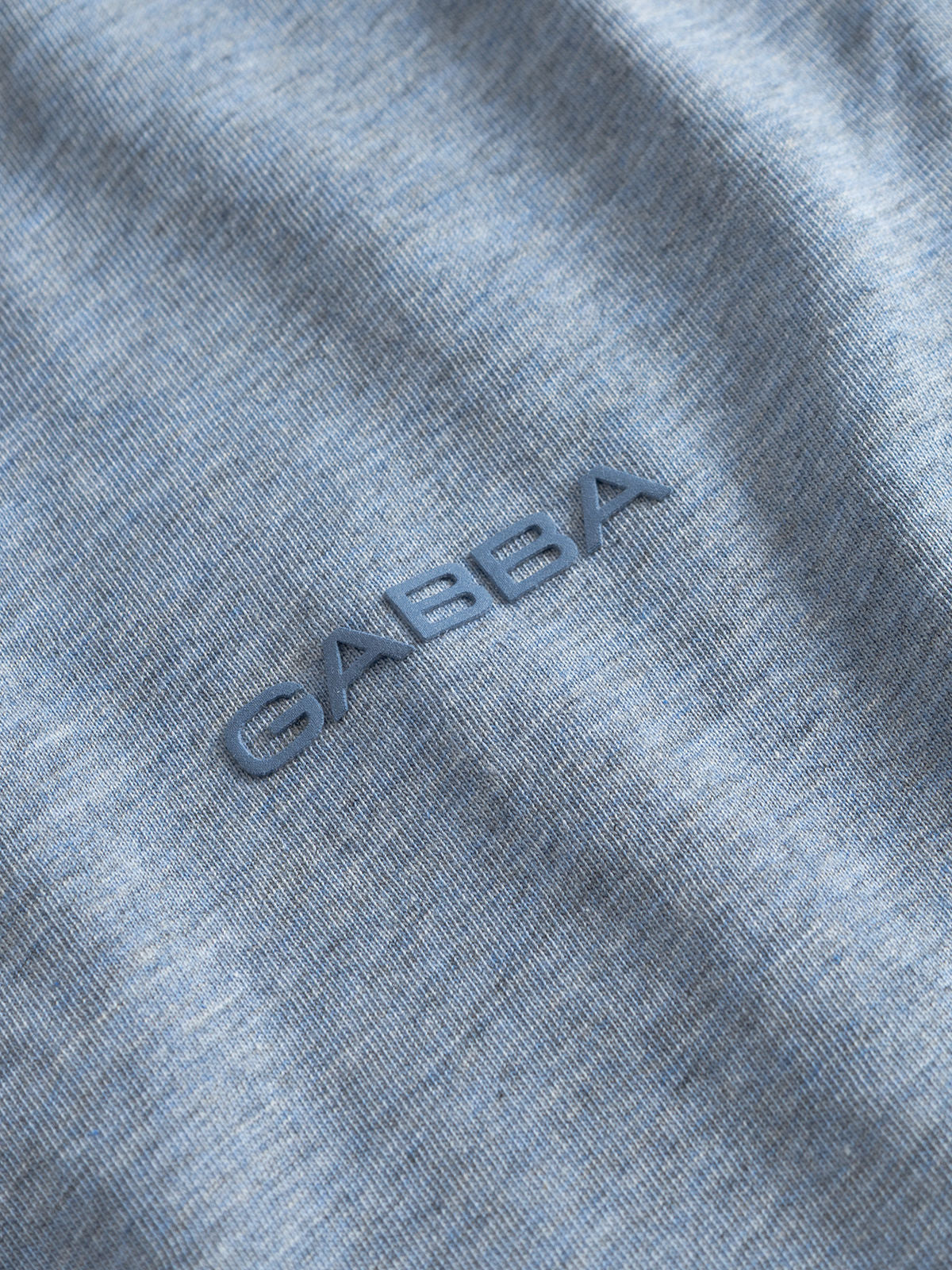 Gabdune Melange New Sst-Shirt Blue Melange