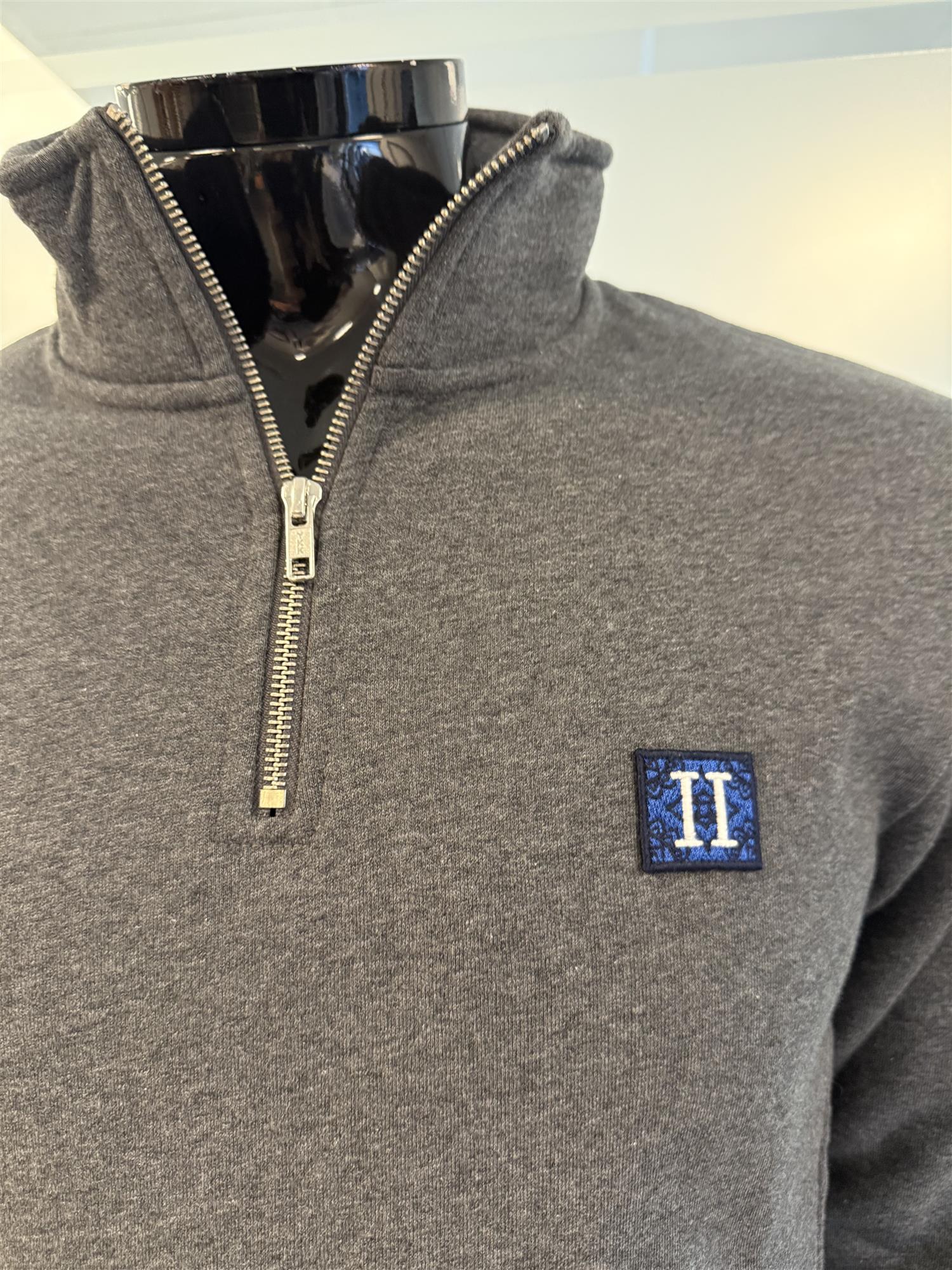 Piece half-zip sweatshirt Grå