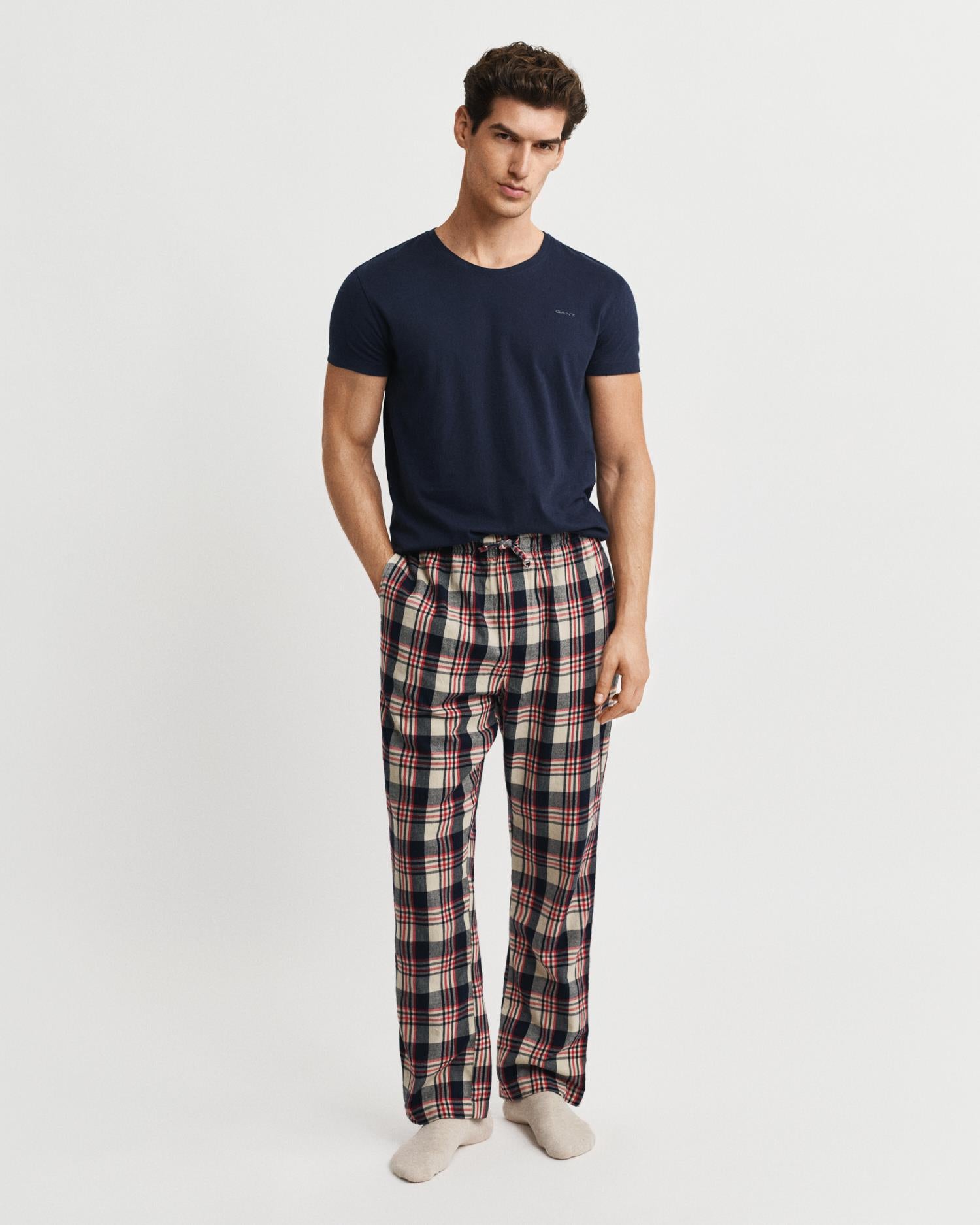 Flannel Check Pajama Pants Ruby Red